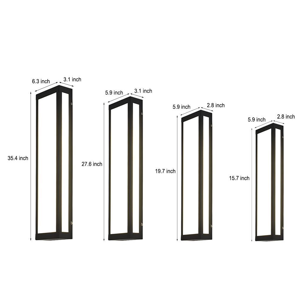 Solaris Rectangular Waterproof Outdoor Wall Light