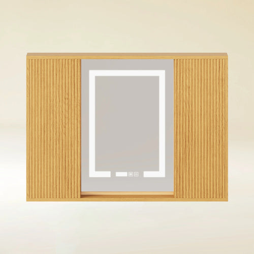 Isla Oak Bathroom Wall Mirror 36"