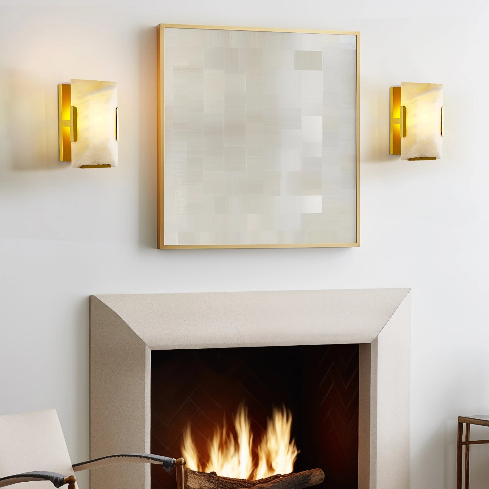 Maris Alabaster Wall Sconce 10"H