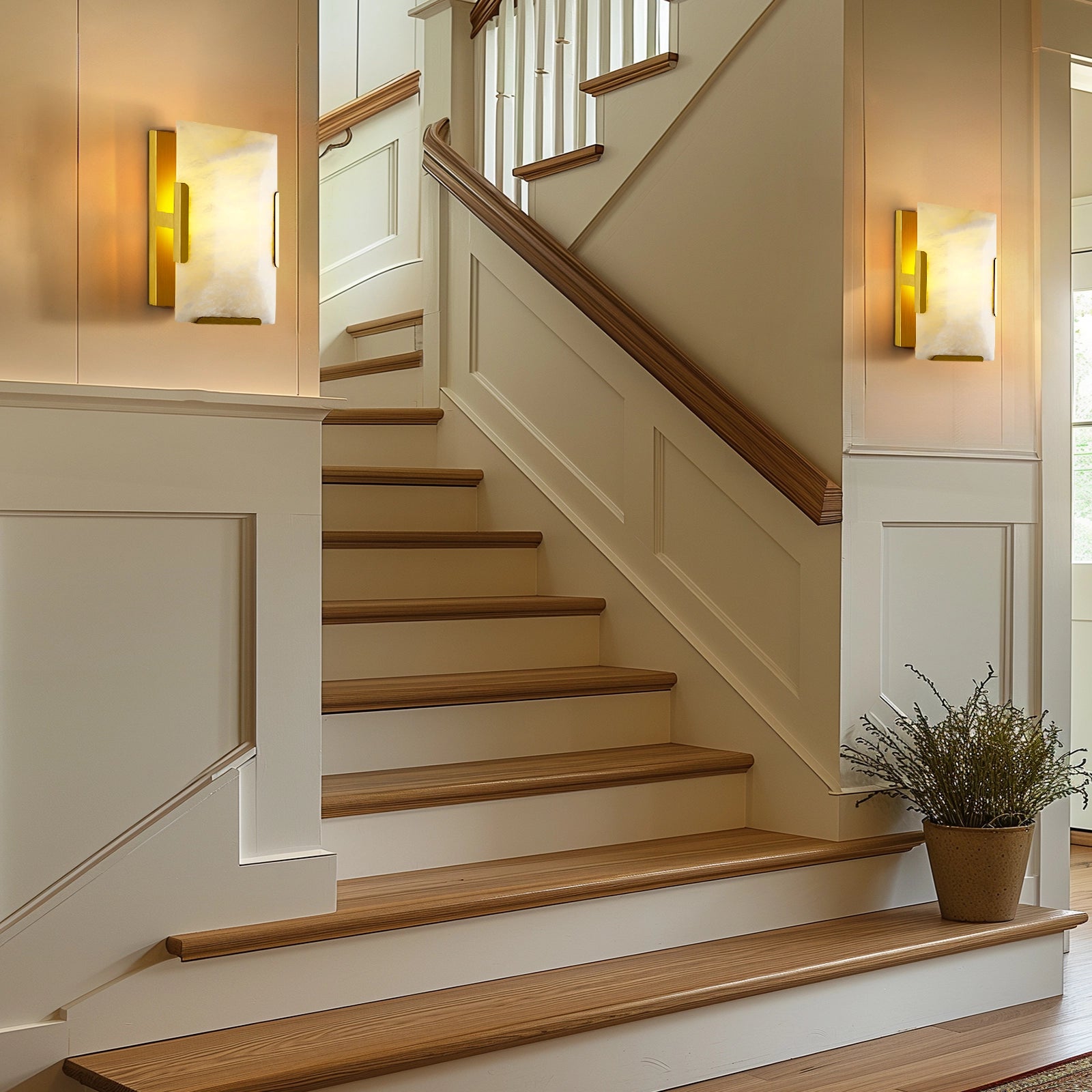 Maris Alabaster Wall Sconce 25cm H