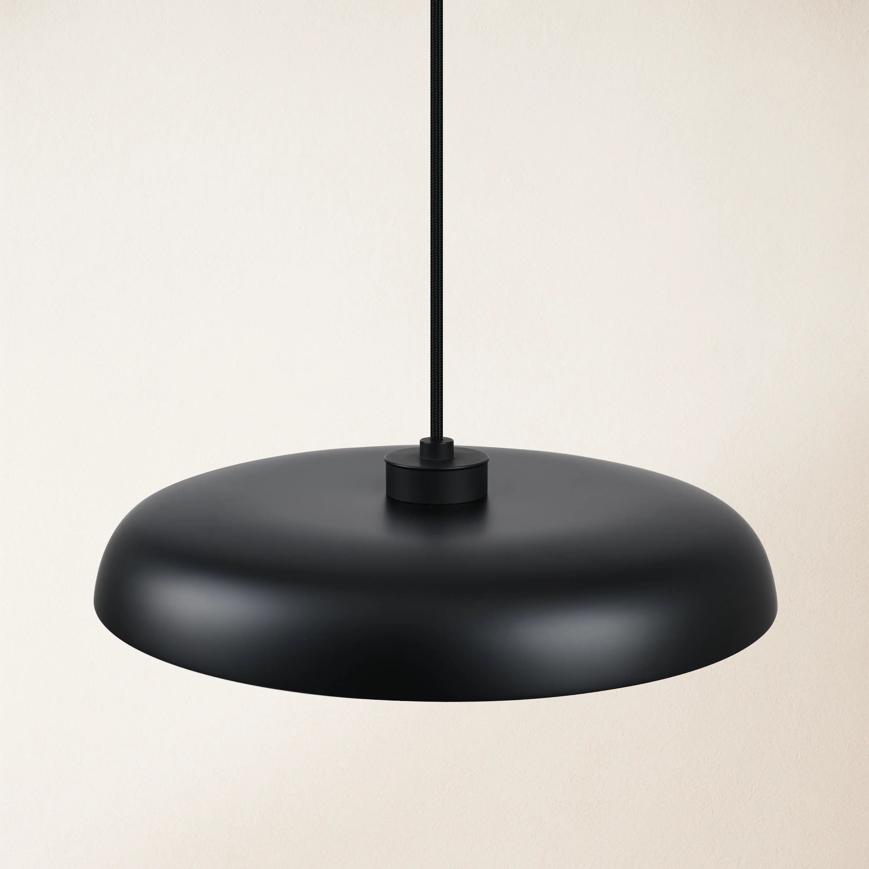 MineraLight Alabaster Industrial Pendant Light 41cm D