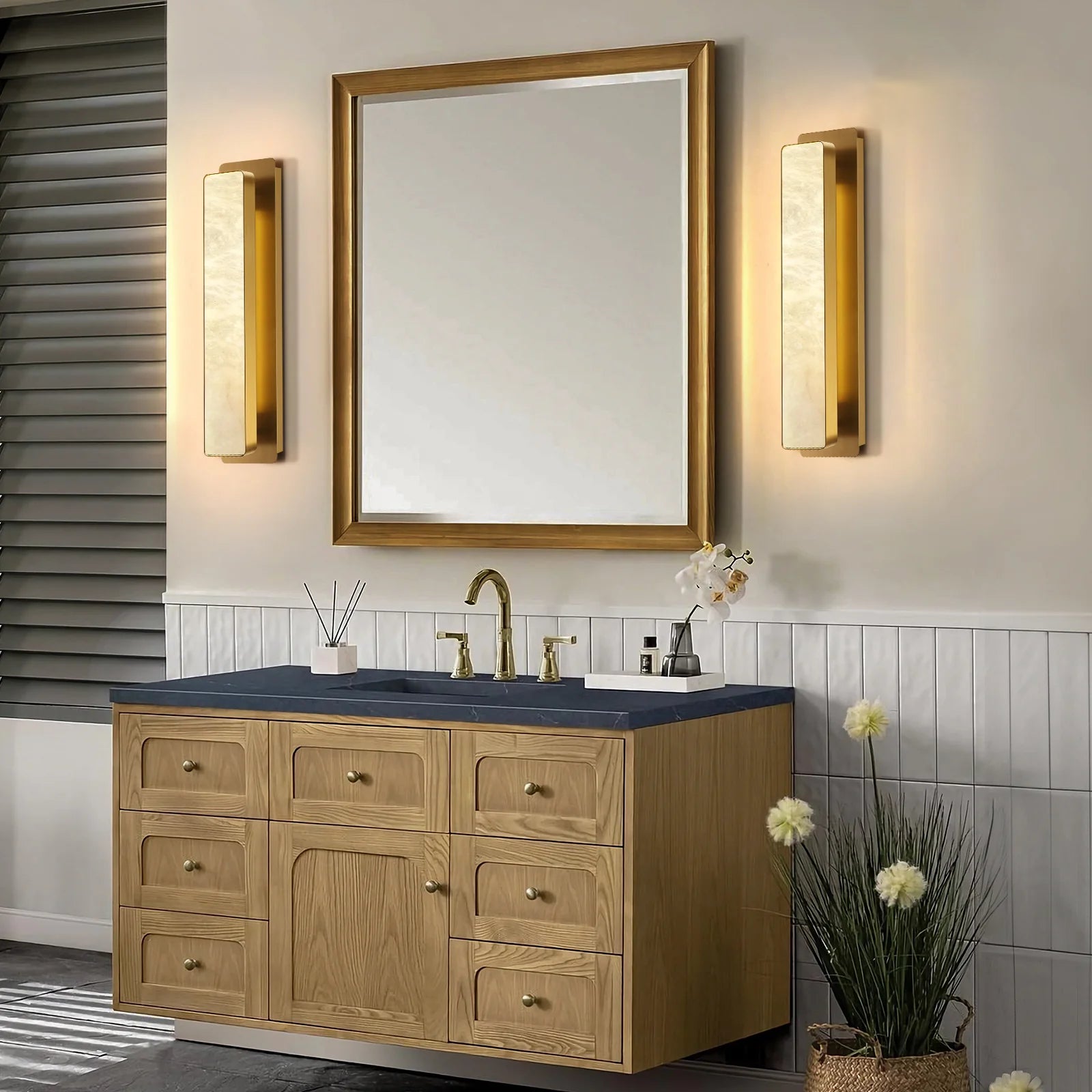 Mintreux Alabaster Modern Wall Sconces 51cm H