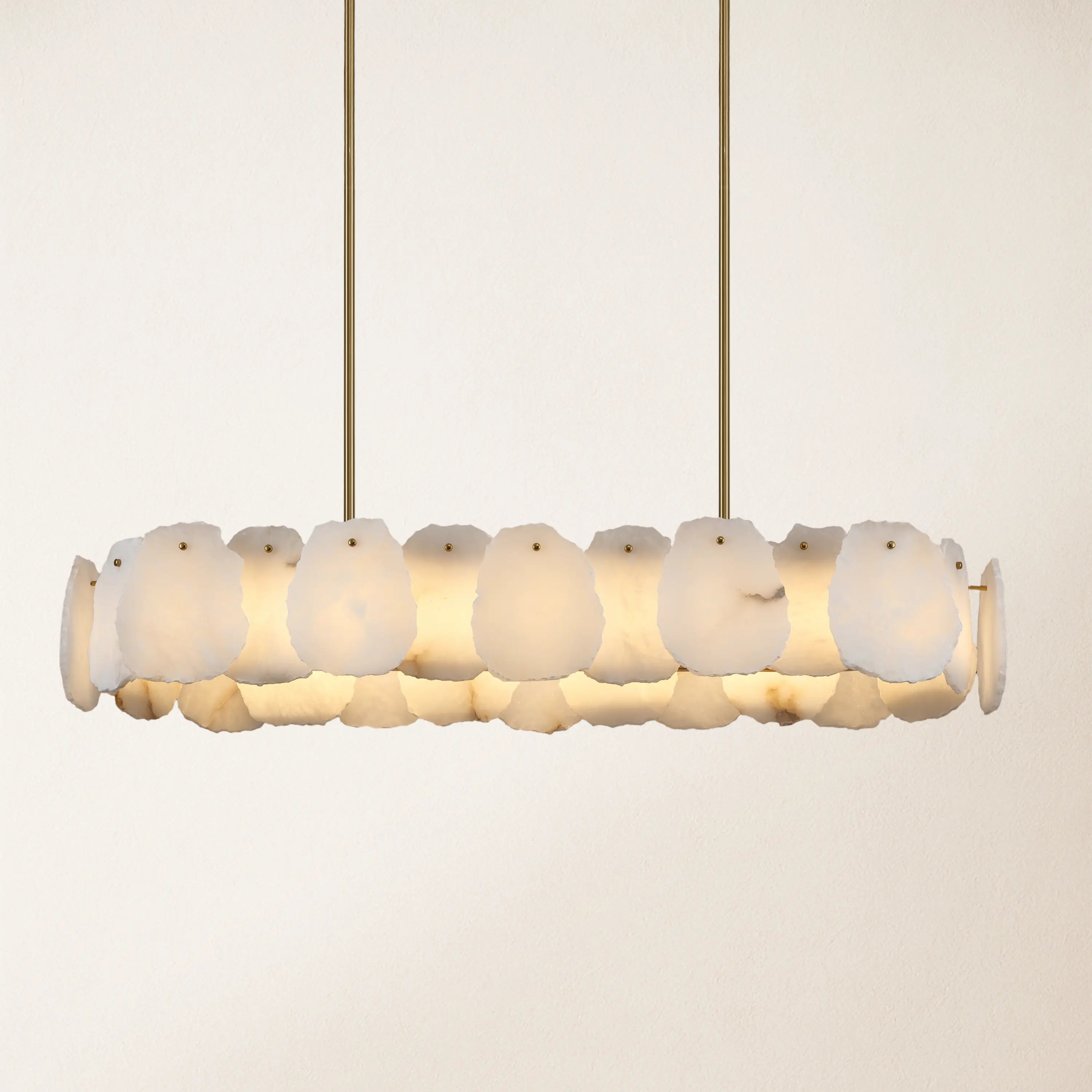 Moira Alabaster Oval Chandelier 109cm W
