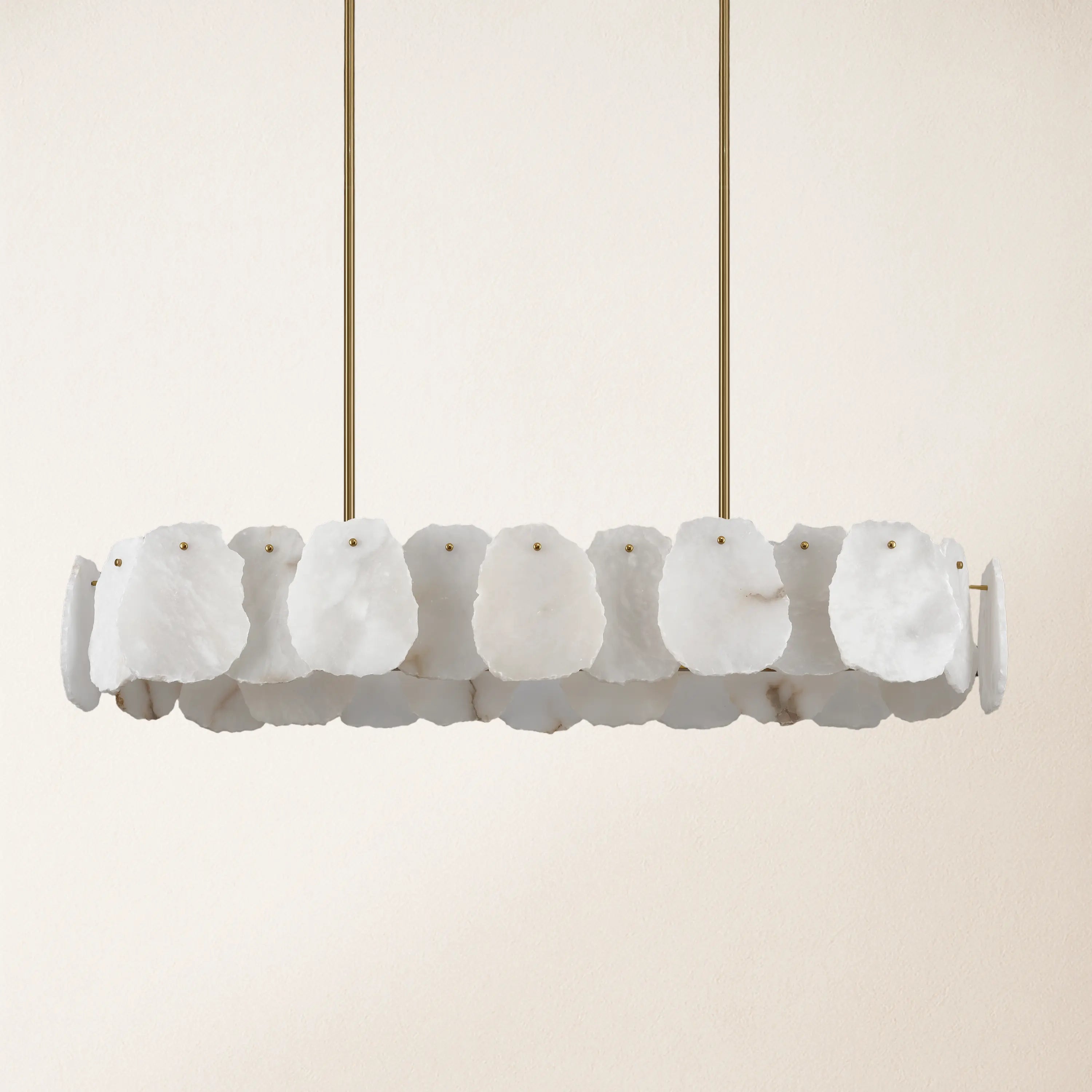 Moira Alabaster Oval Chandelier 109cm W