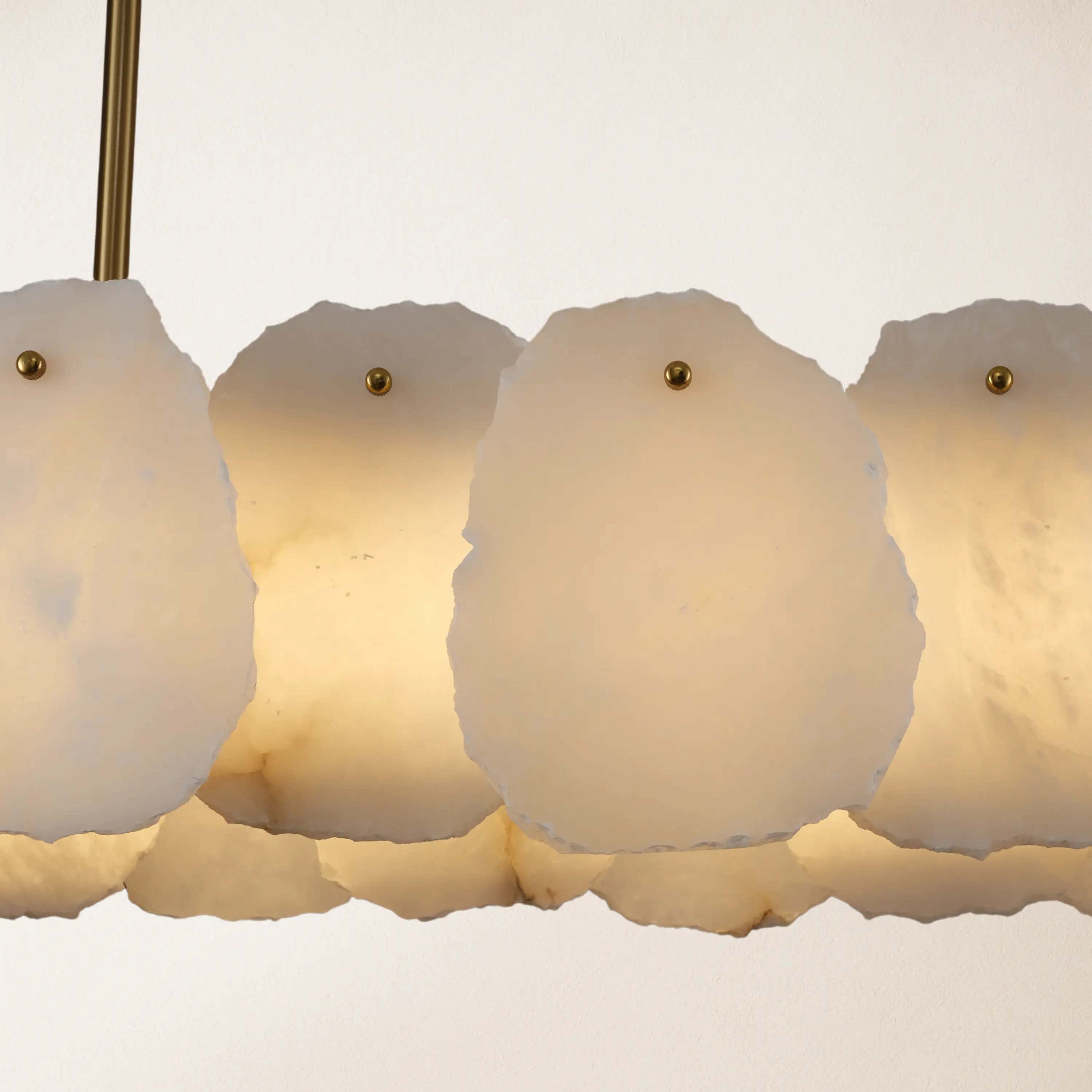 Moira Alabaster Oval Chandelier 43"W