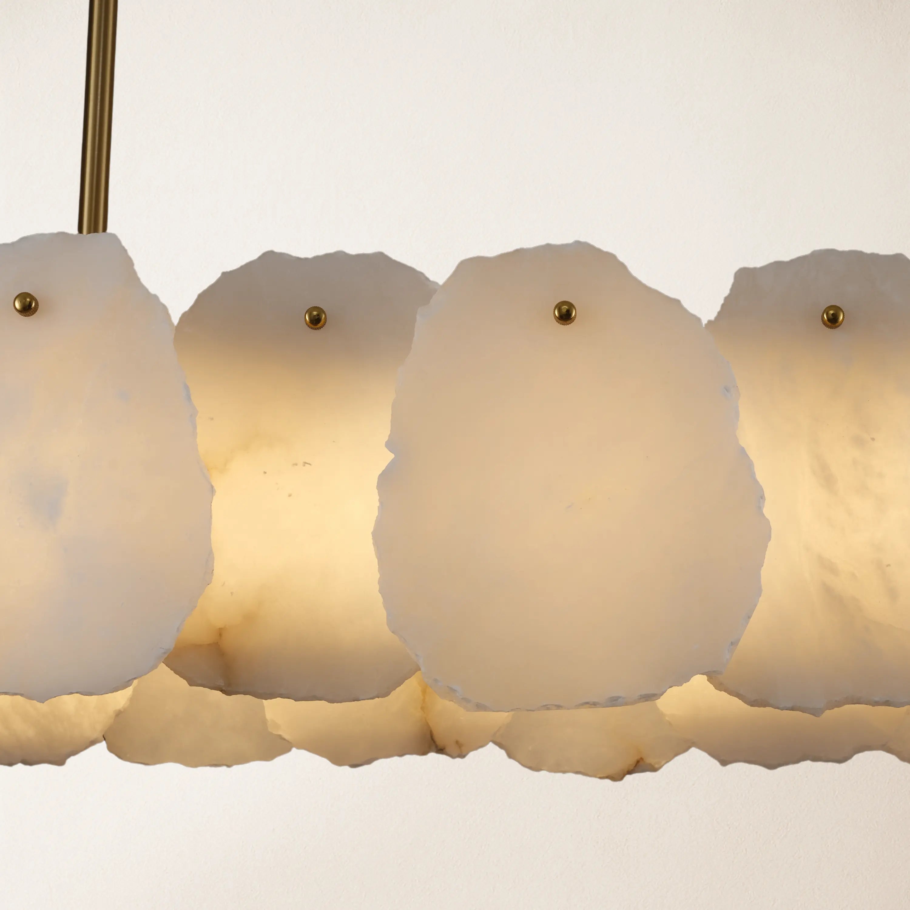 Moira Alabaster Oval Chandelier 43"W