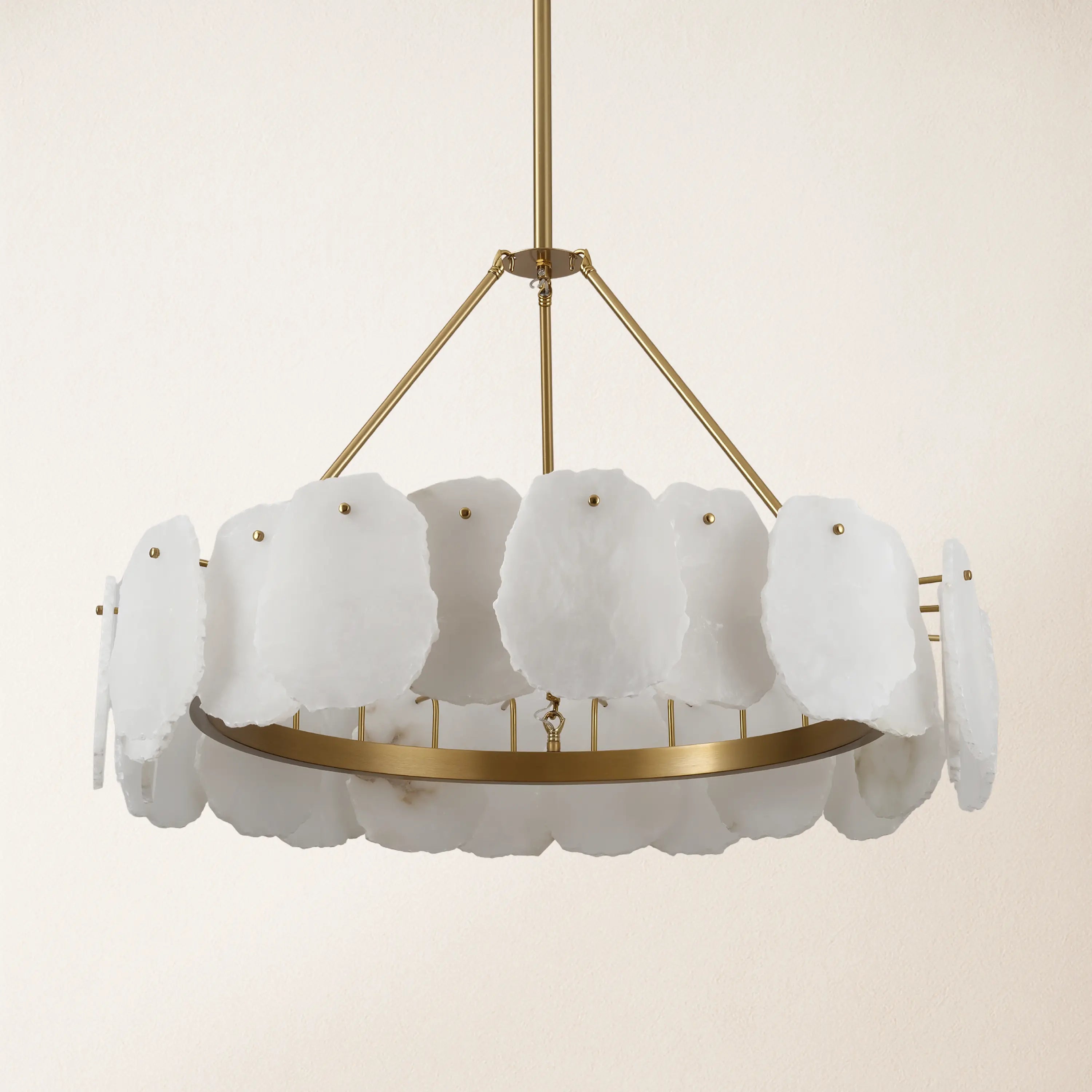 Moira Alabaster Round Chandelier 80cm D