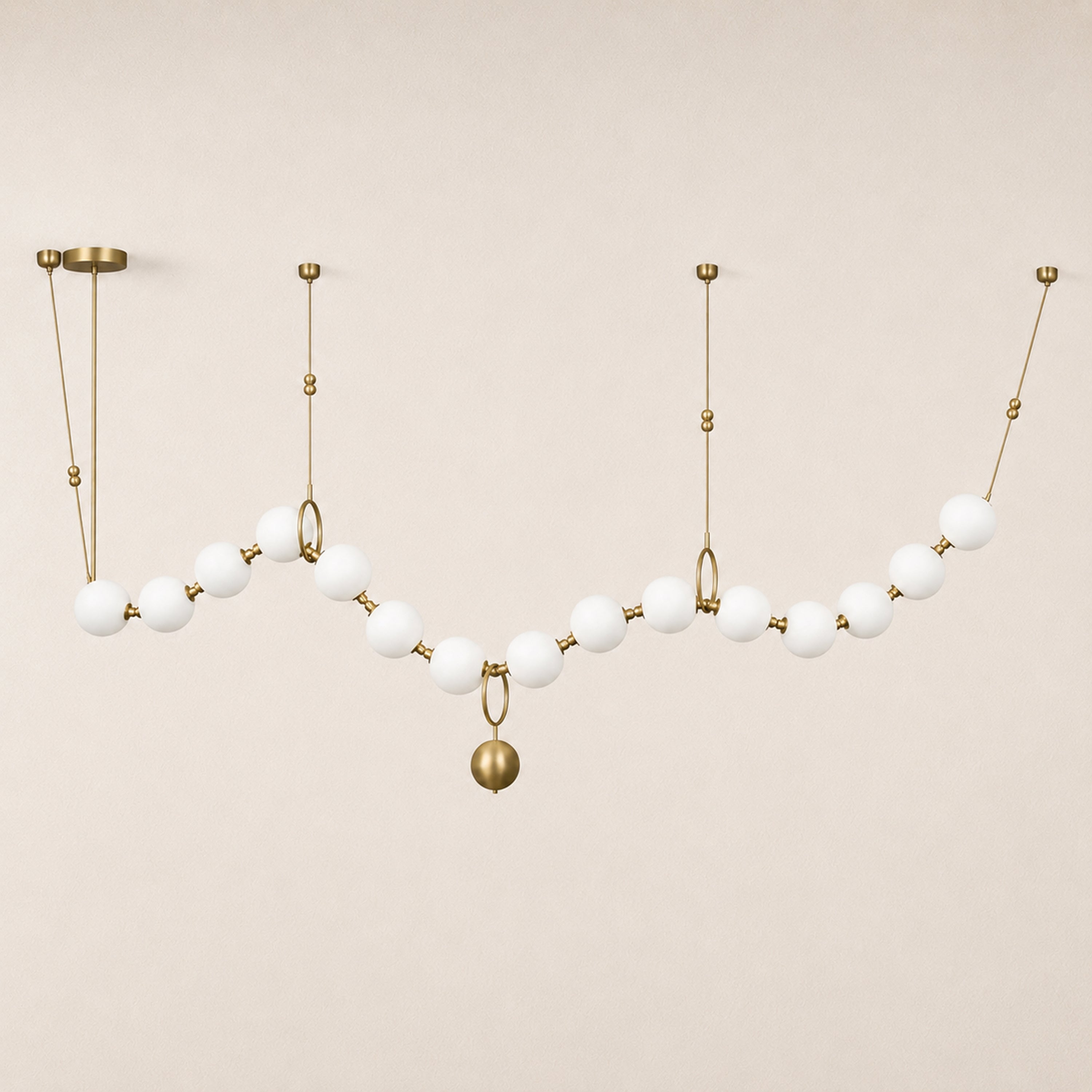 Celestine Necklace Glass Pendant