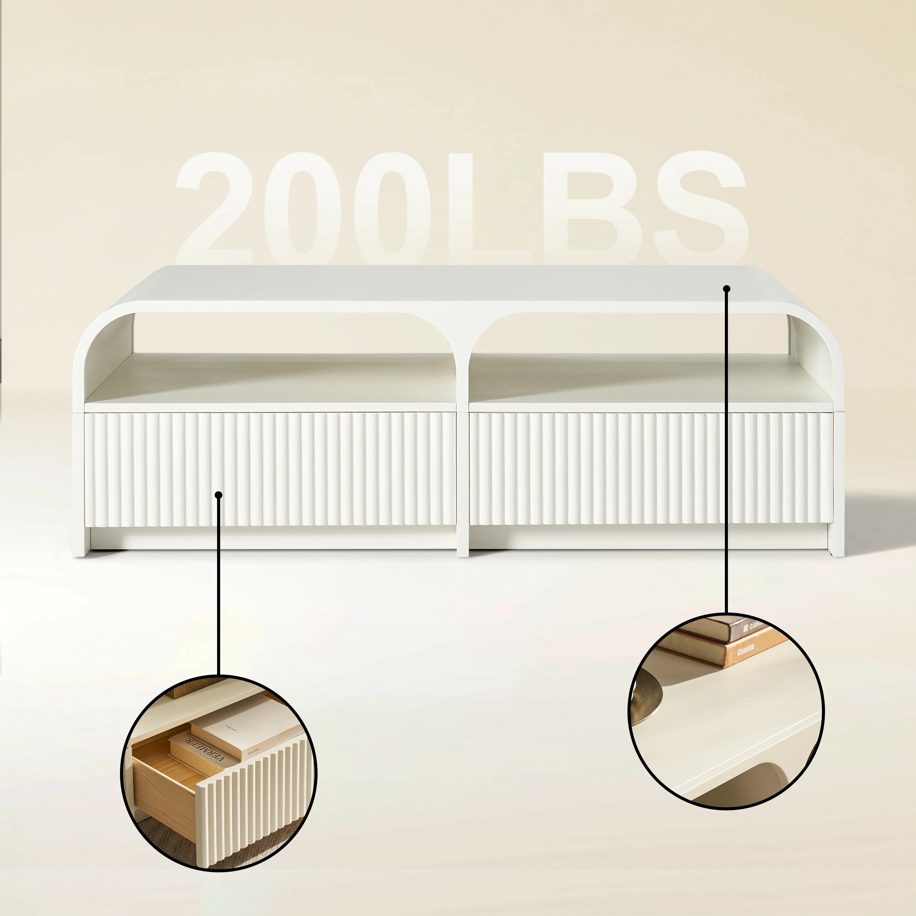 Naru Coffee Table 47.2" W