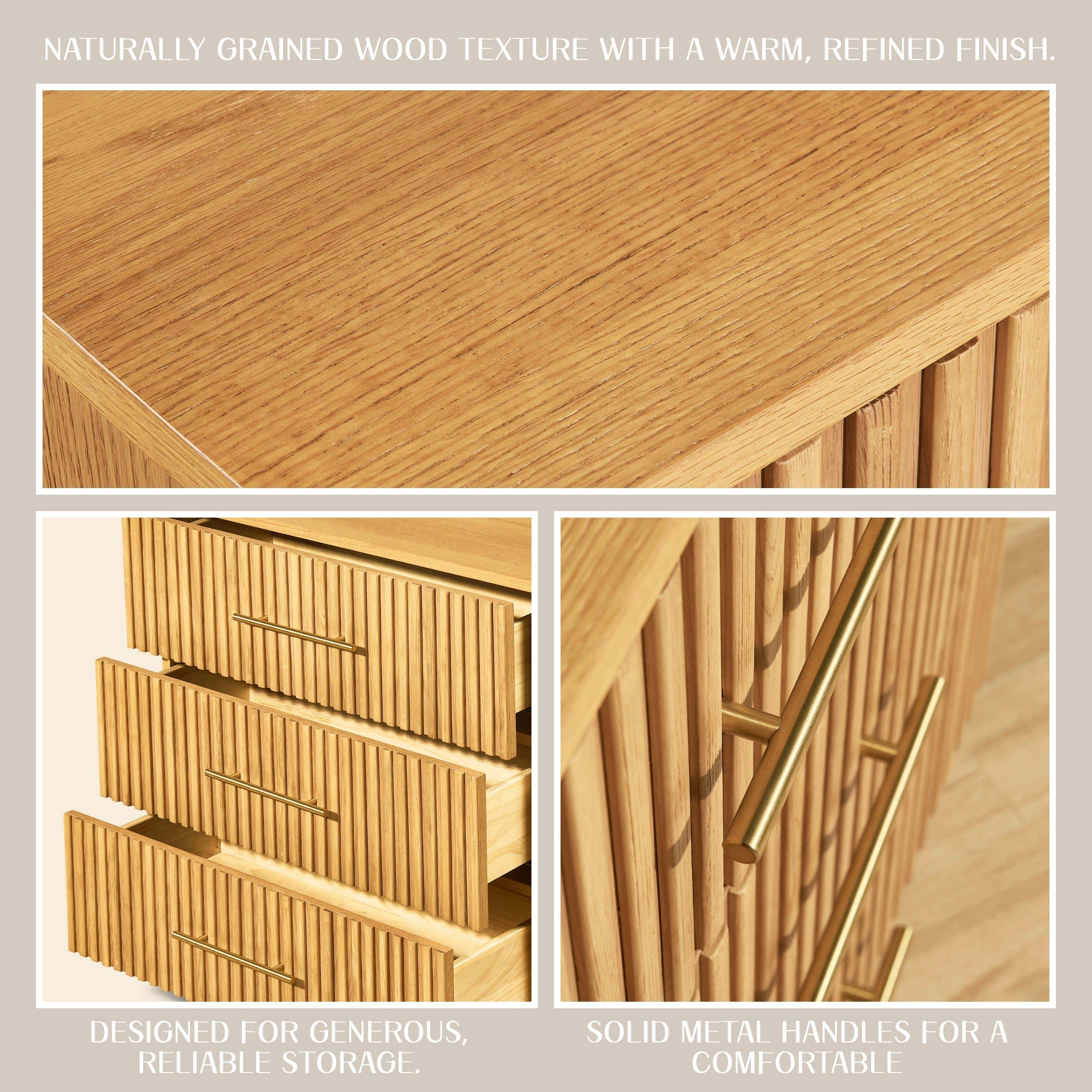 Holt 63“ Oak 6-Drawer Chest(Set of 2)
