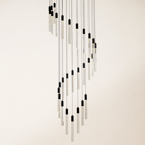 Nova Cascade Modern LED High Ceiling Chandelier 61cm D