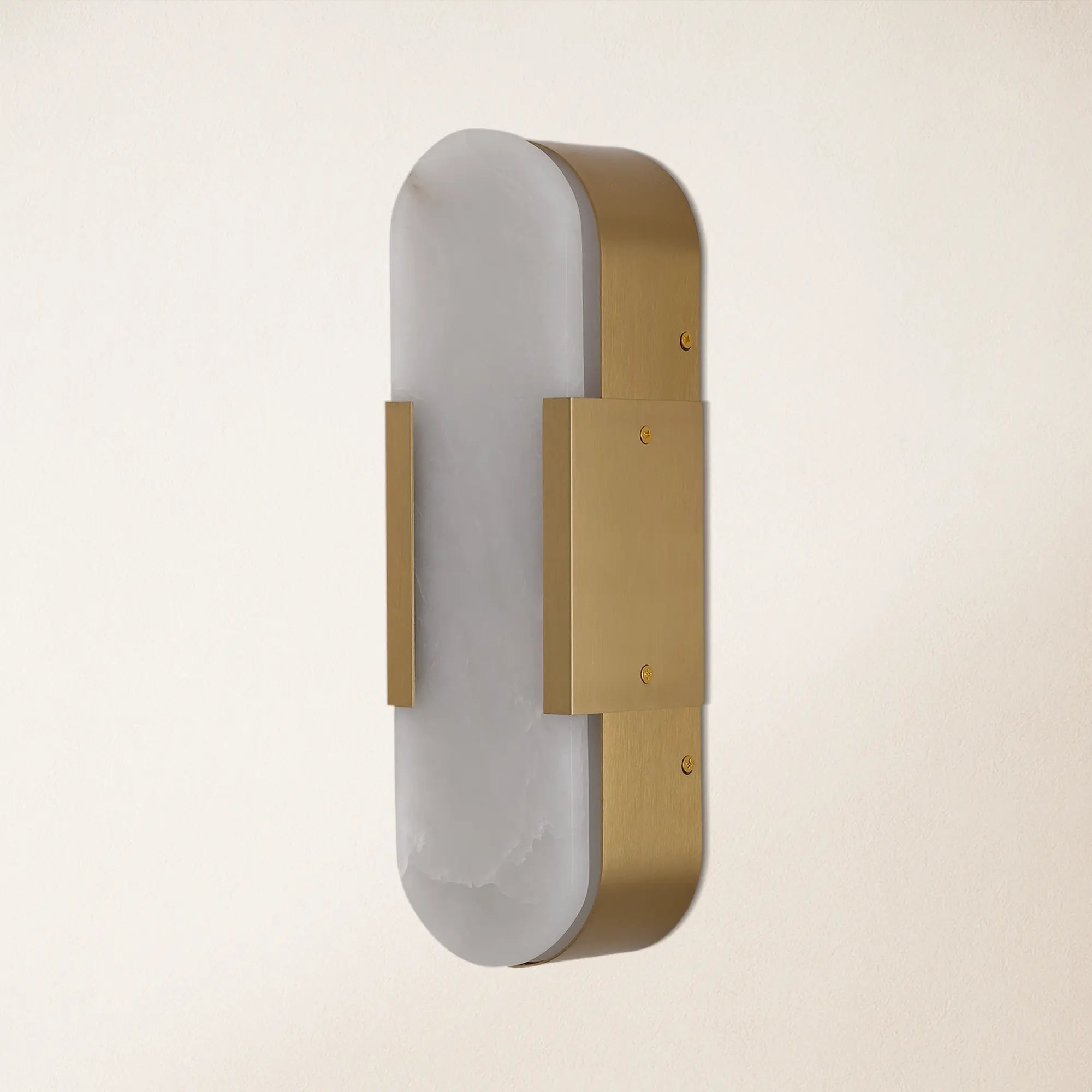OpalEdge Alabaster Wall Sconce 35cm H