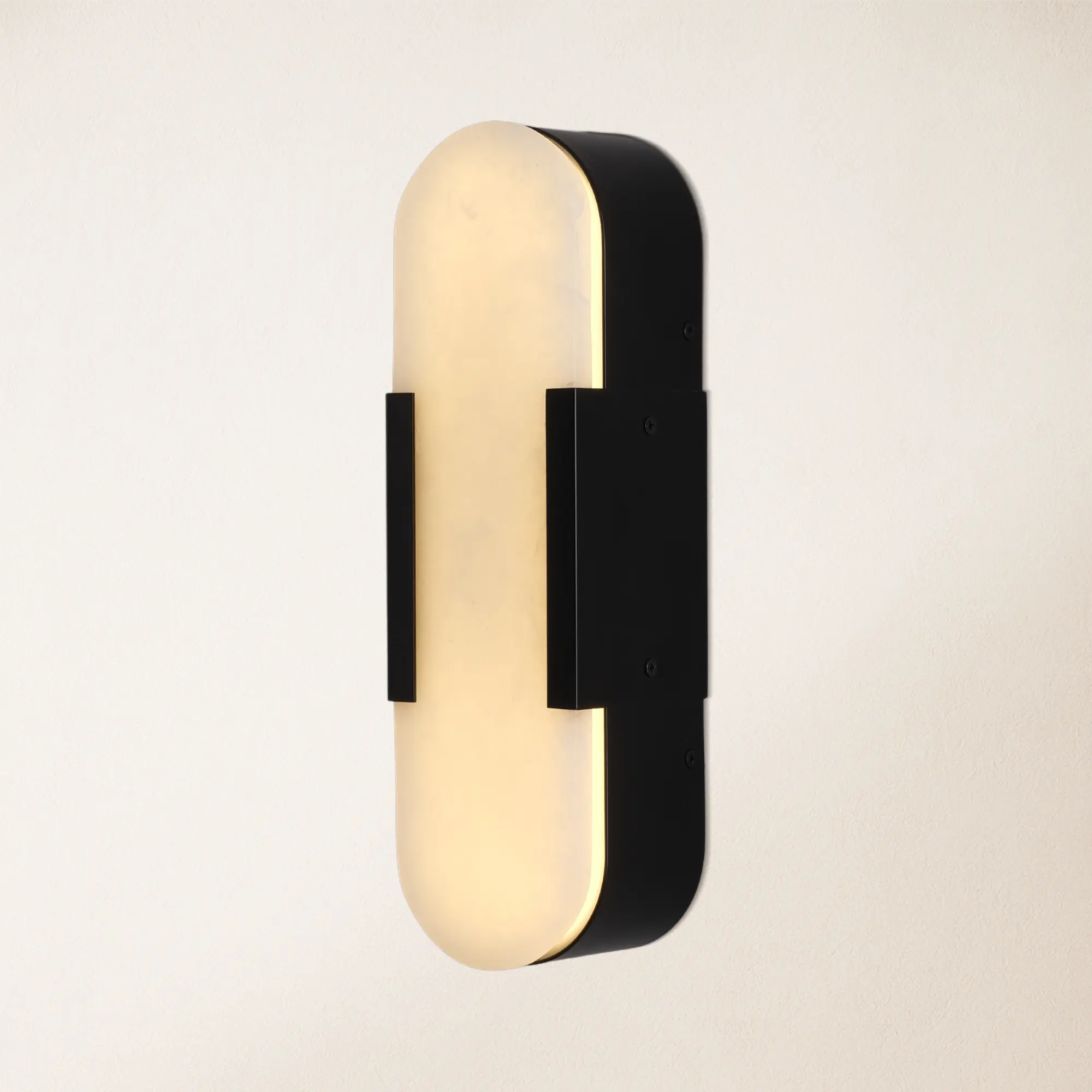 OpalEdge Alabaster Wall Sconce 35cm H