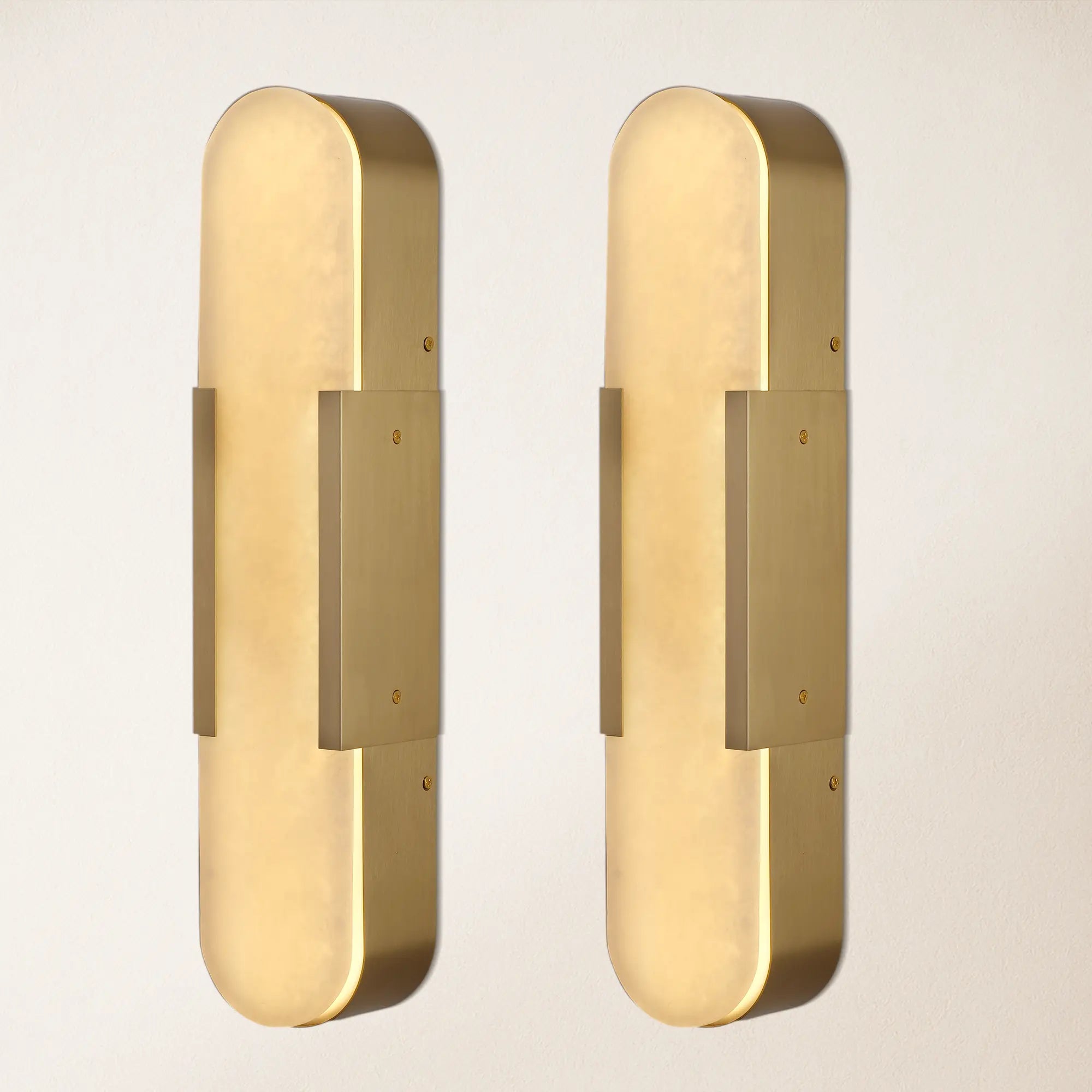 OpalEdge Alabaster Wall Sconce 51cm H
