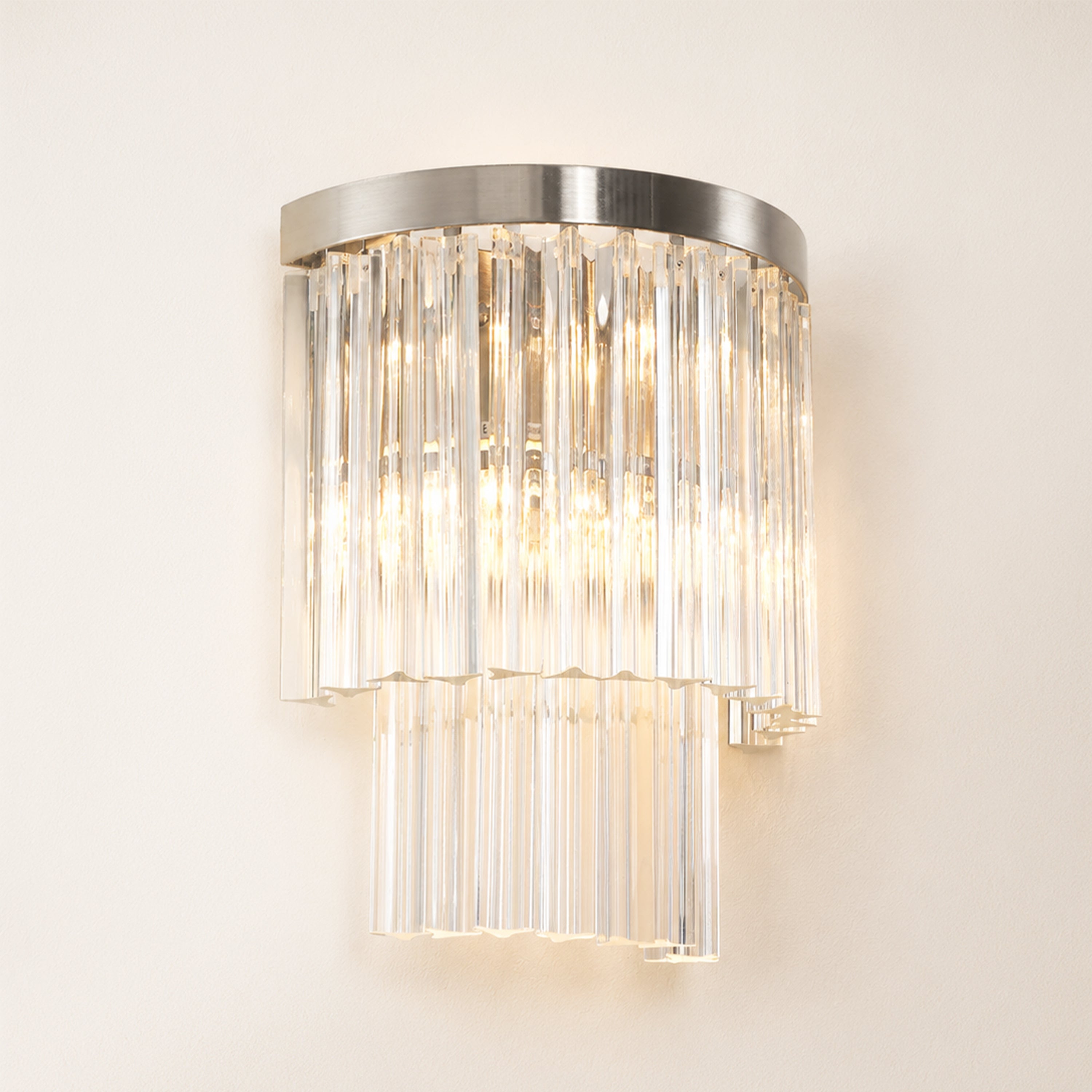 Prismari Tiered Glass Wall Sconce