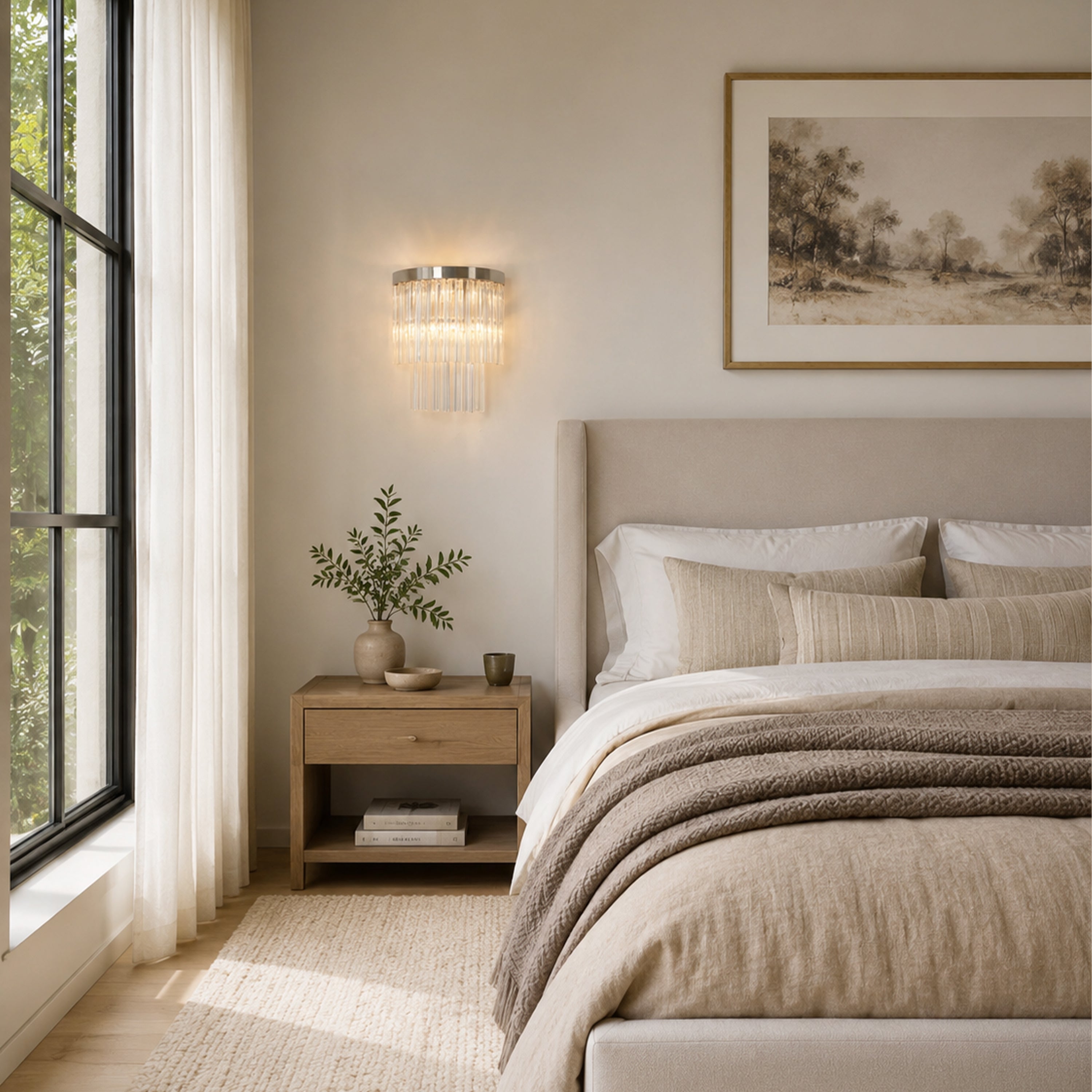 Prismari Tiered Glass Wall Sconce