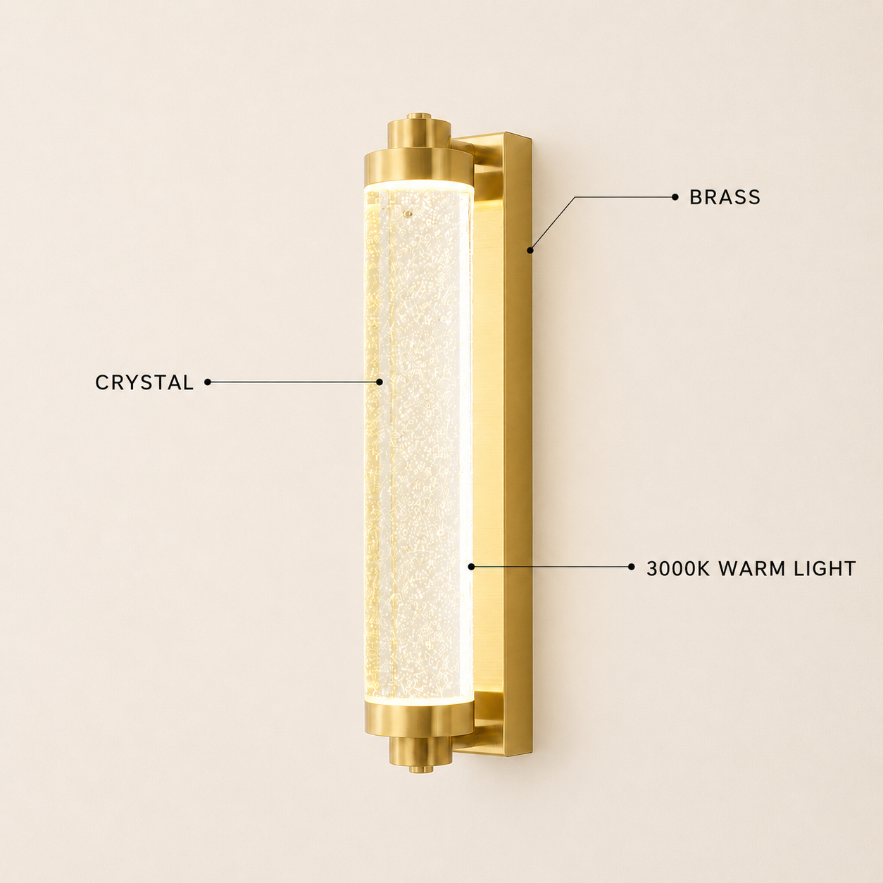 Lumira Crystal Bubble Wall Sconce