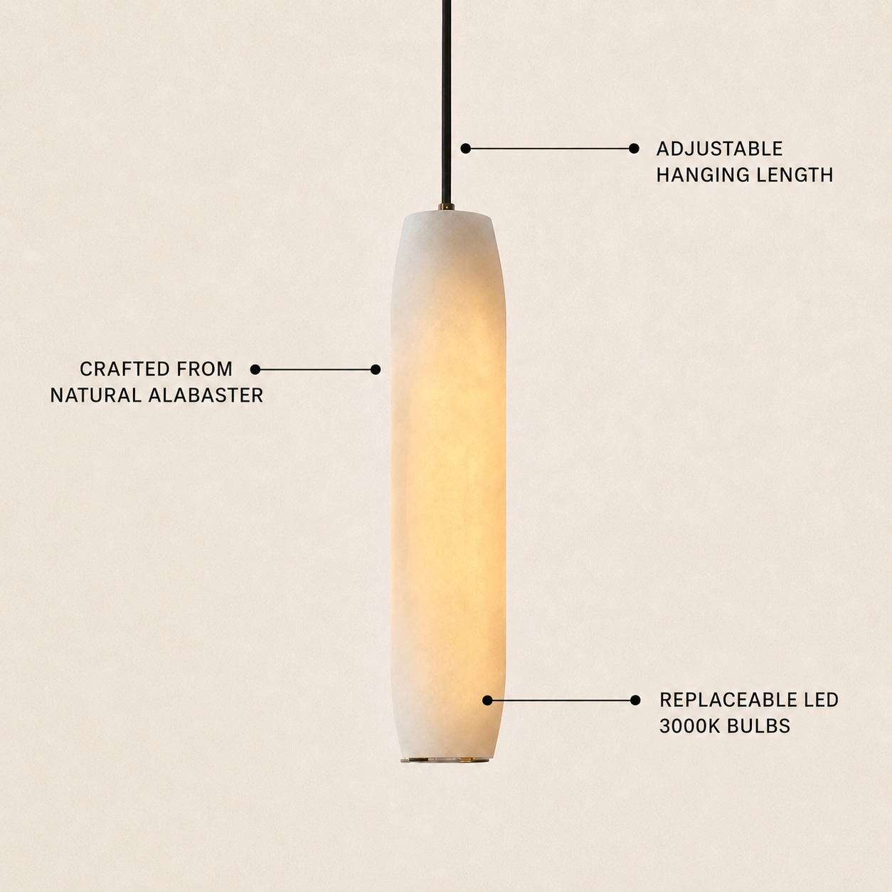 Seravelle Alabaster Pendant