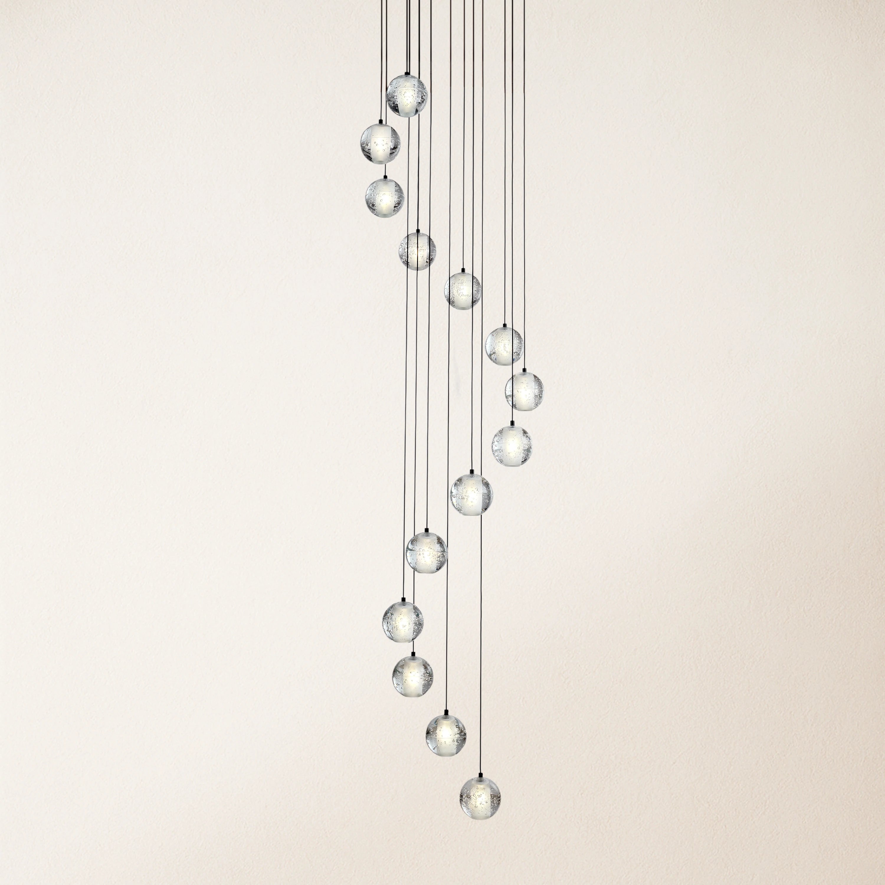 Pearl Ball Ceiling Round Chandelier 20"D