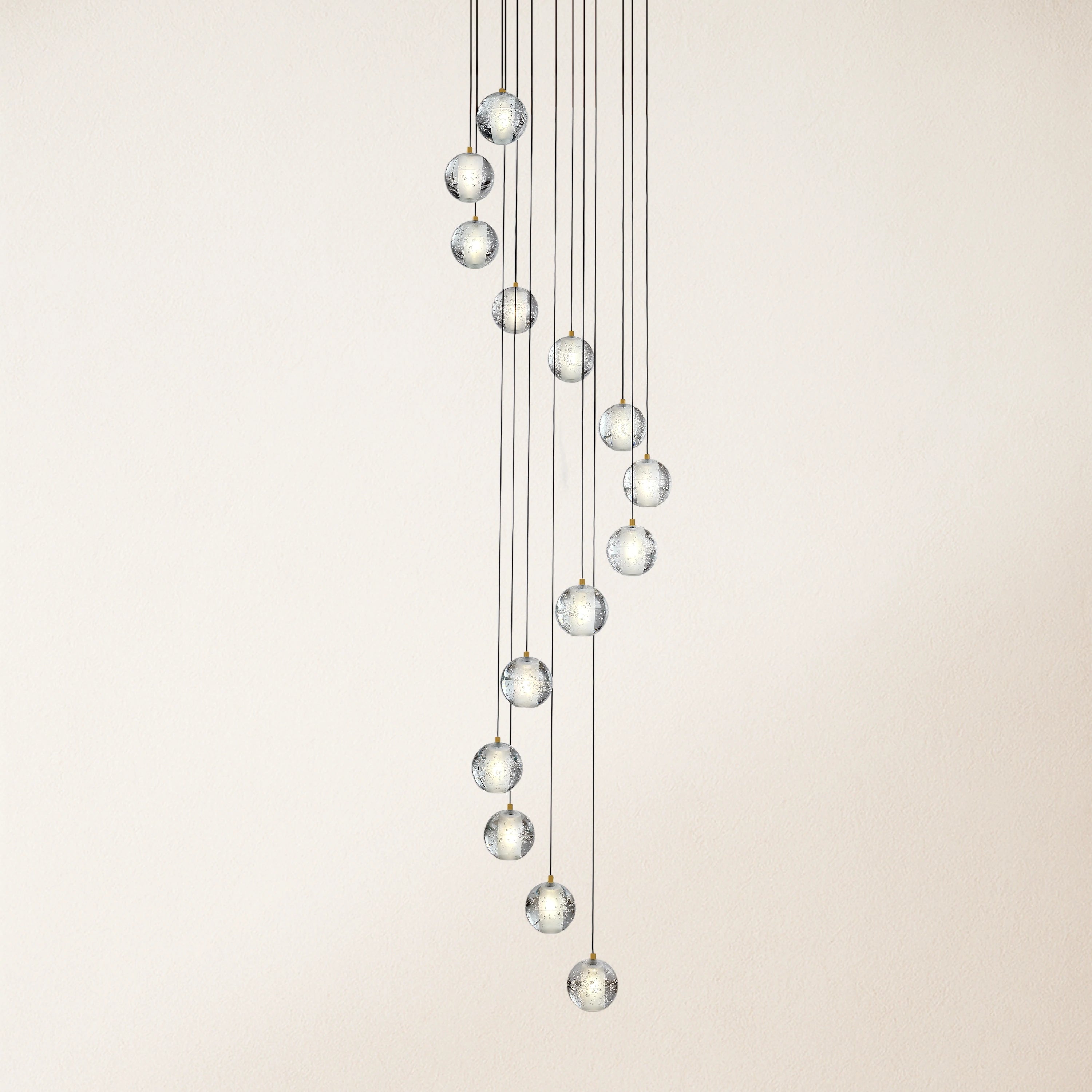 Pearl Ball Ceiling Round Chandelier 20"D