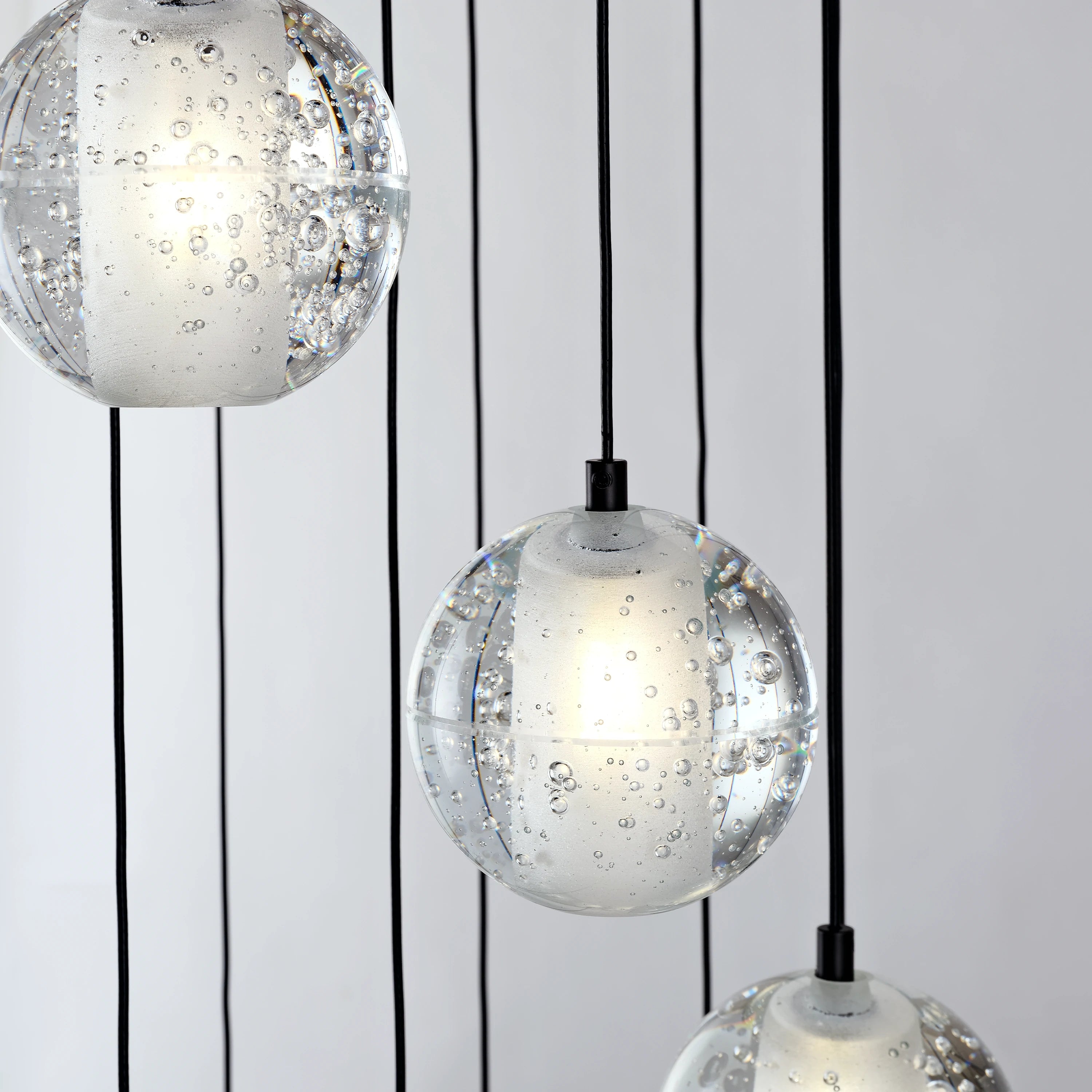 Pearl Ball Ceiling Round Chandelier 51cm D