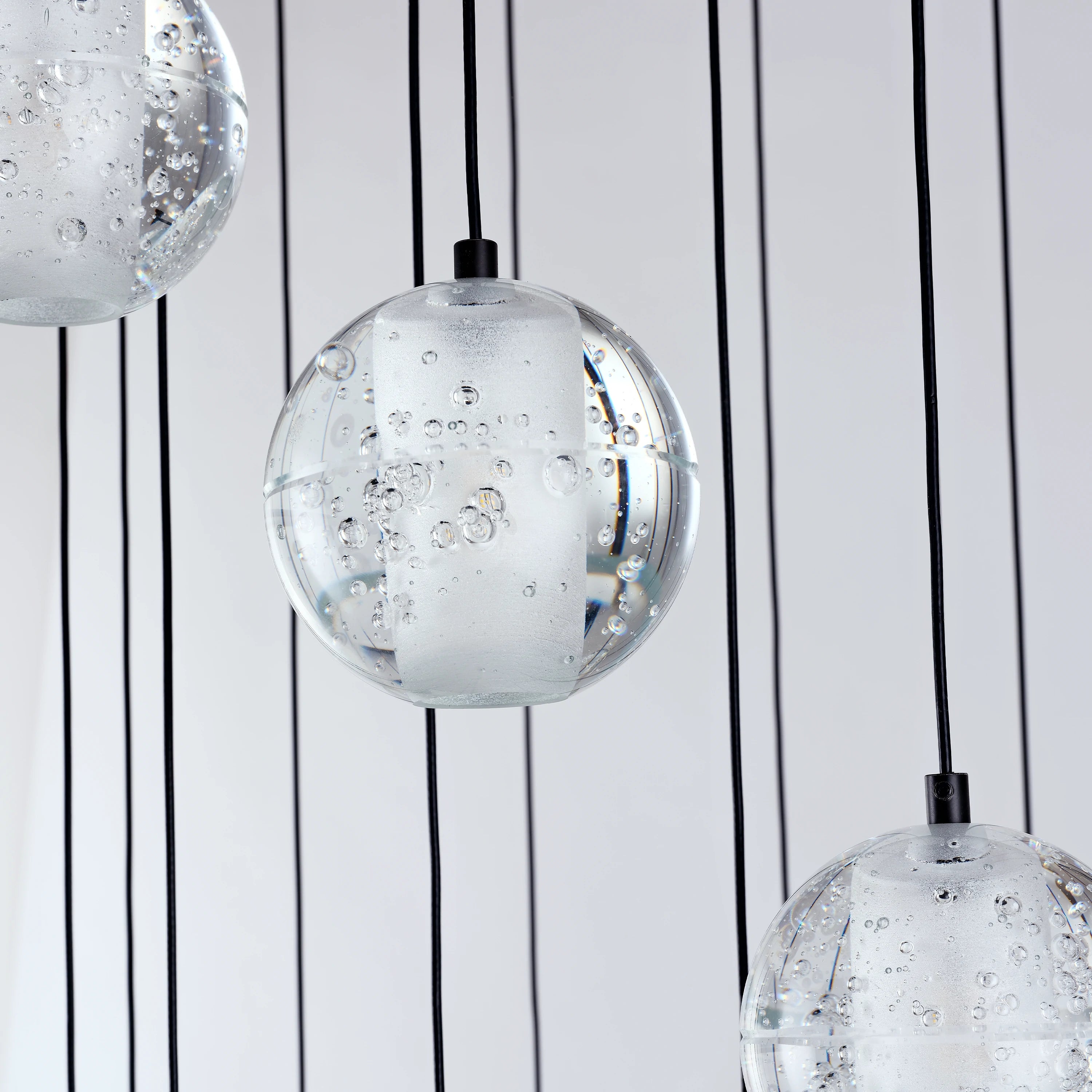 Pearl Ball Ceiling Round Chandelier 51cm D