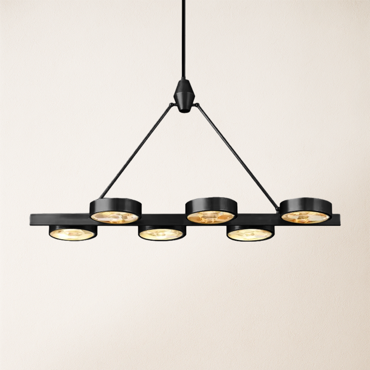 Armlo Rectangle Crystal Chandelier 137cm W