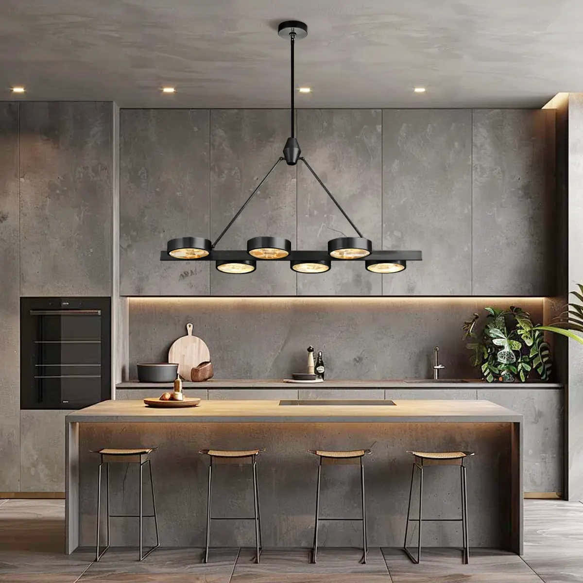 Armlo Rectangle Crystal Chandelier 137cm W