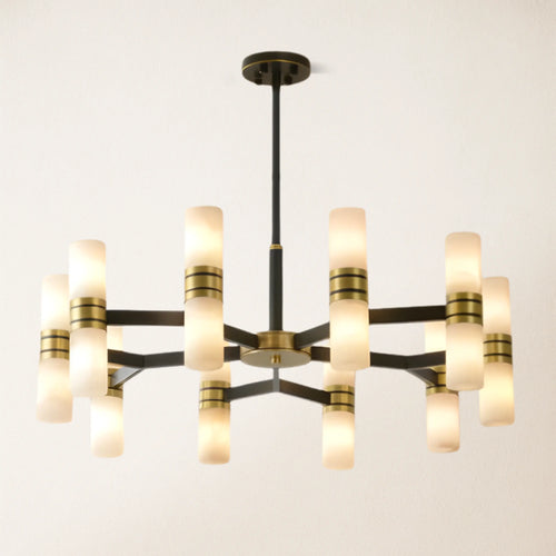 Moral Alabaster Round chandelier 84cm D