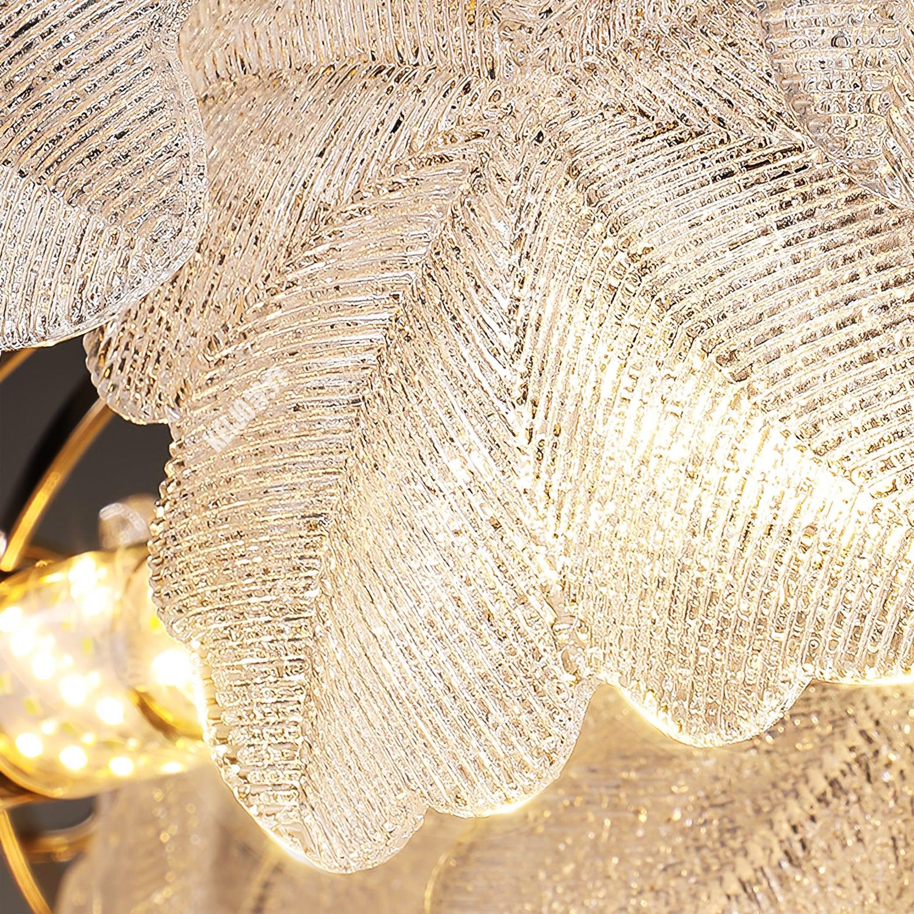 Petralis Glass Bloom Round Chandelier