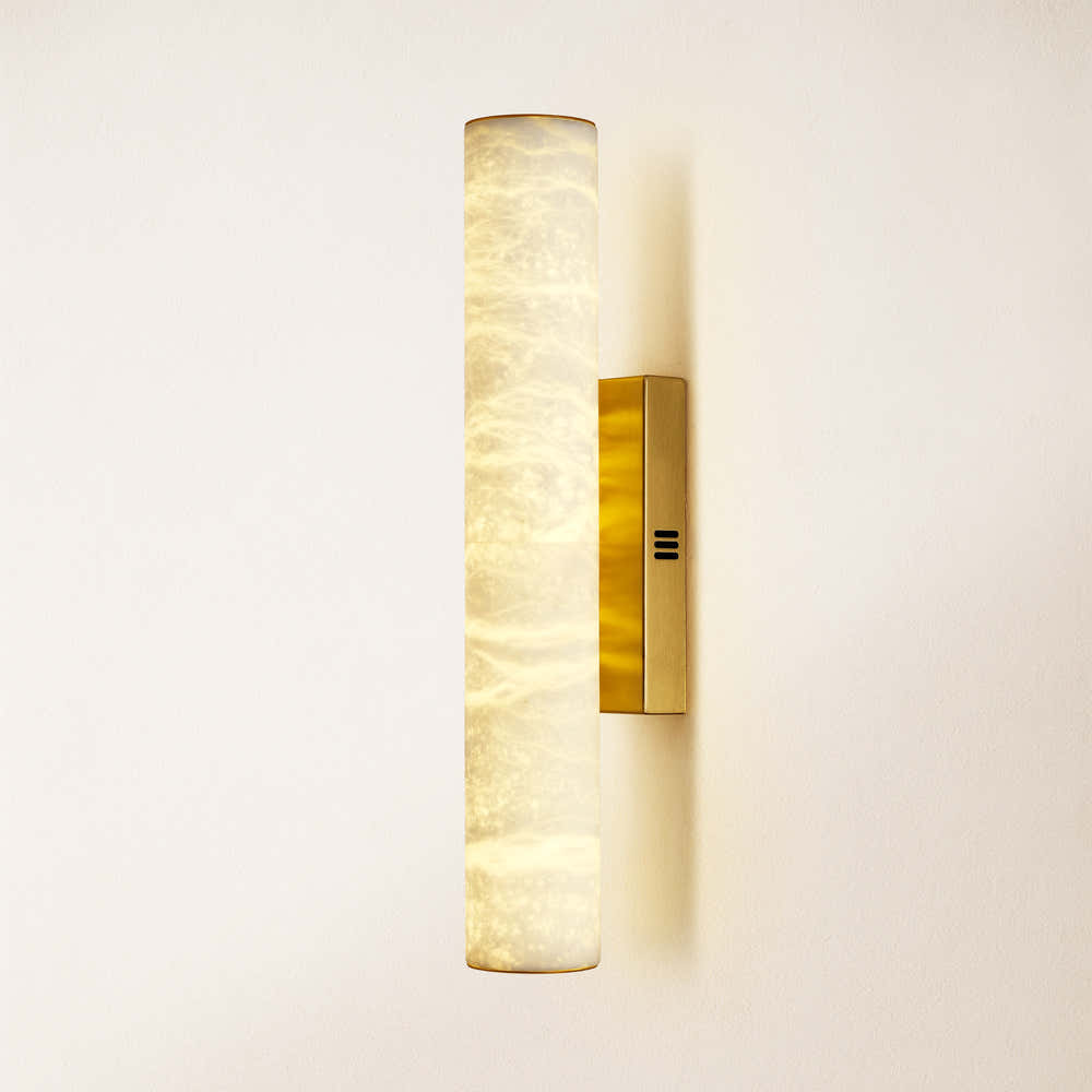 Sylvia Palladian Alabaster Wall Sconce 50cm H