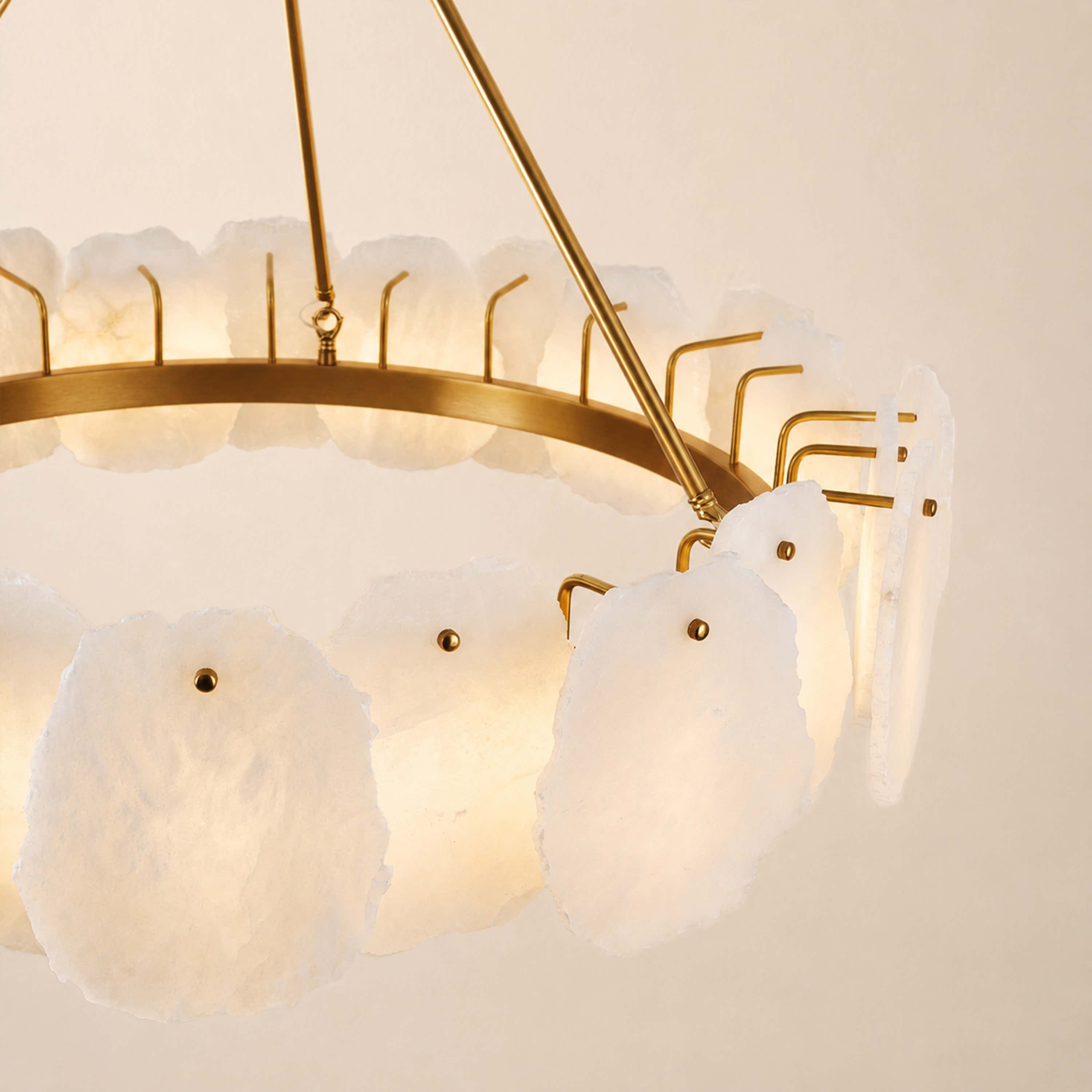 Moira Alabaster Custom Round Chandelier 48"D