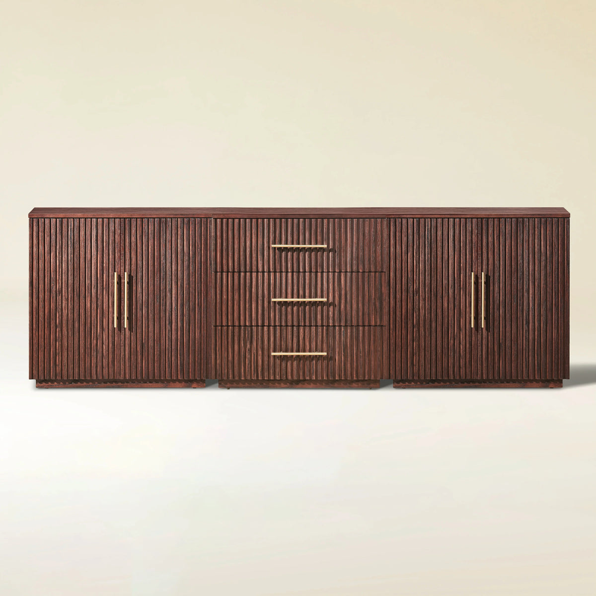 Holt Oak Modular Media Console (Set of 3)