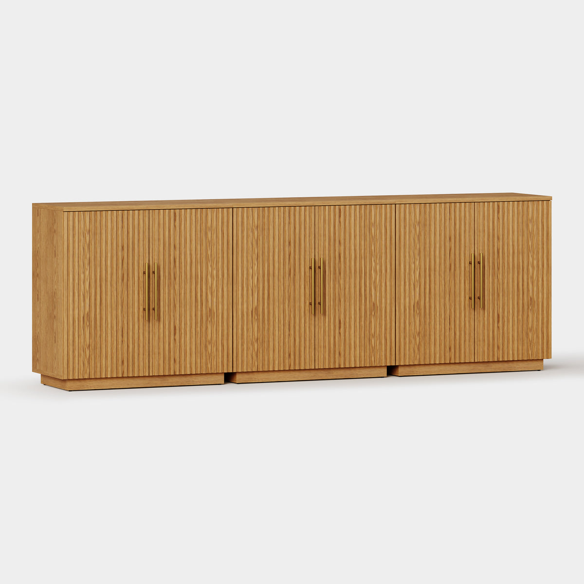 Holt 95″ Solid Oak Console(Set of 3)