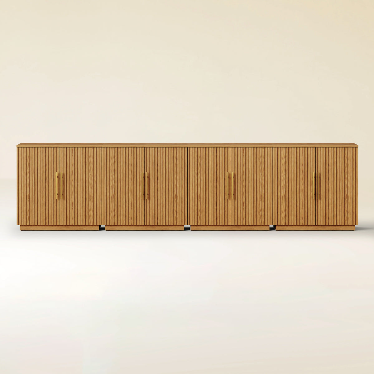 Holt 126″ Solid Oak Console(Set of 4)
