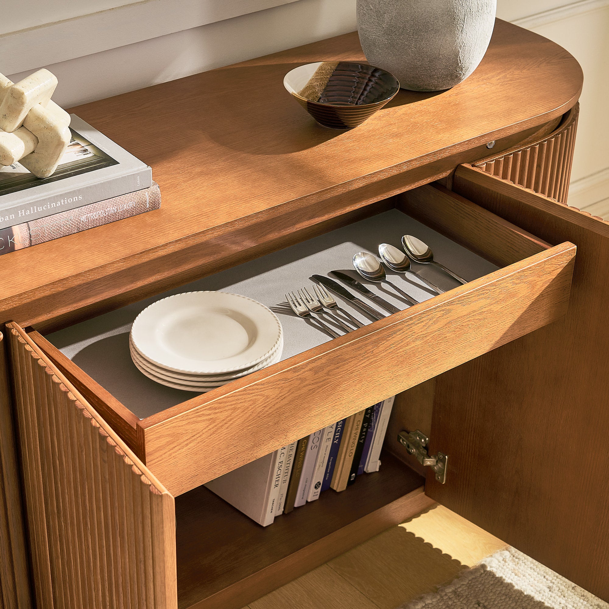 Ewan Oak Sideboard 63"