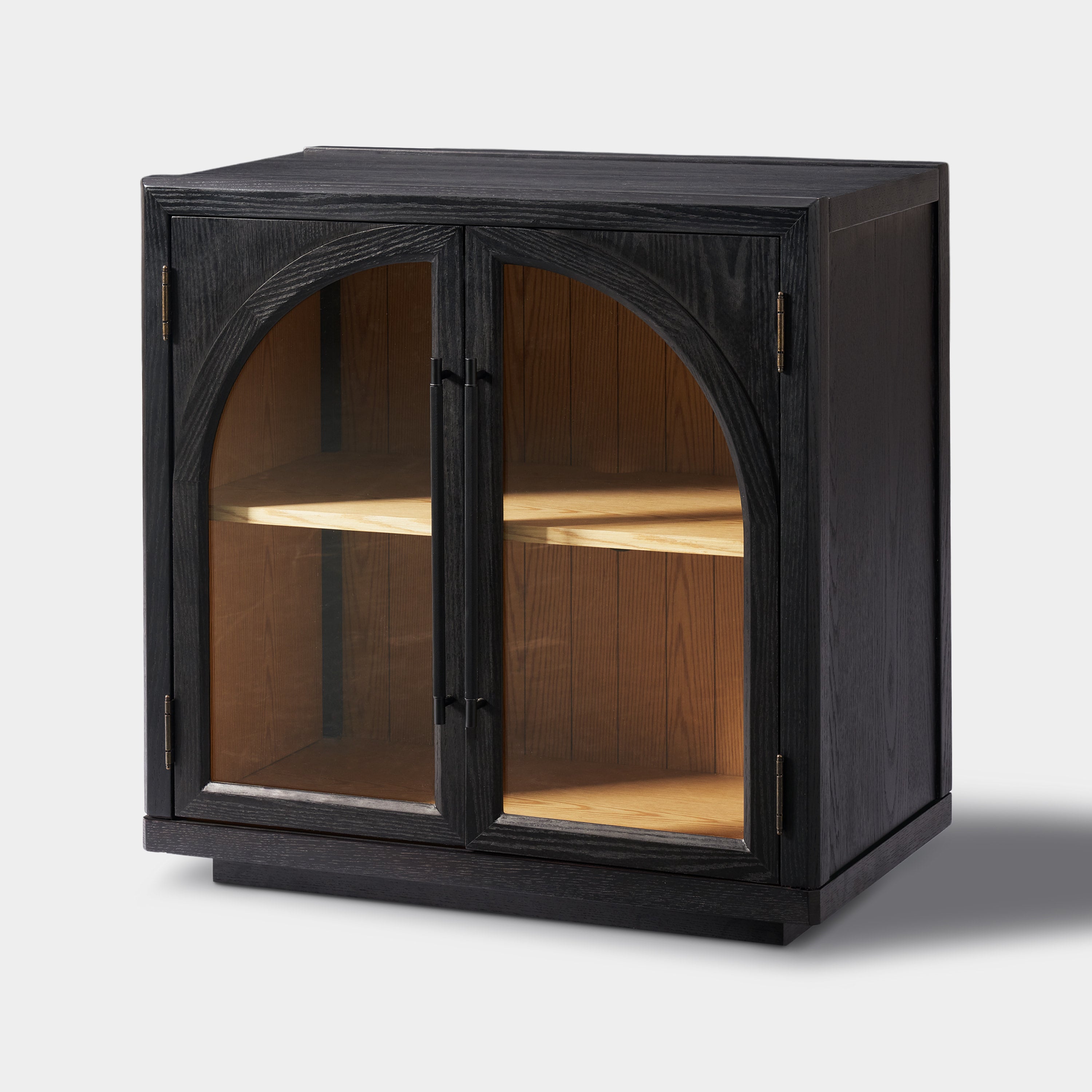 Alvar Arched 32″ Oak Storage Cabinet