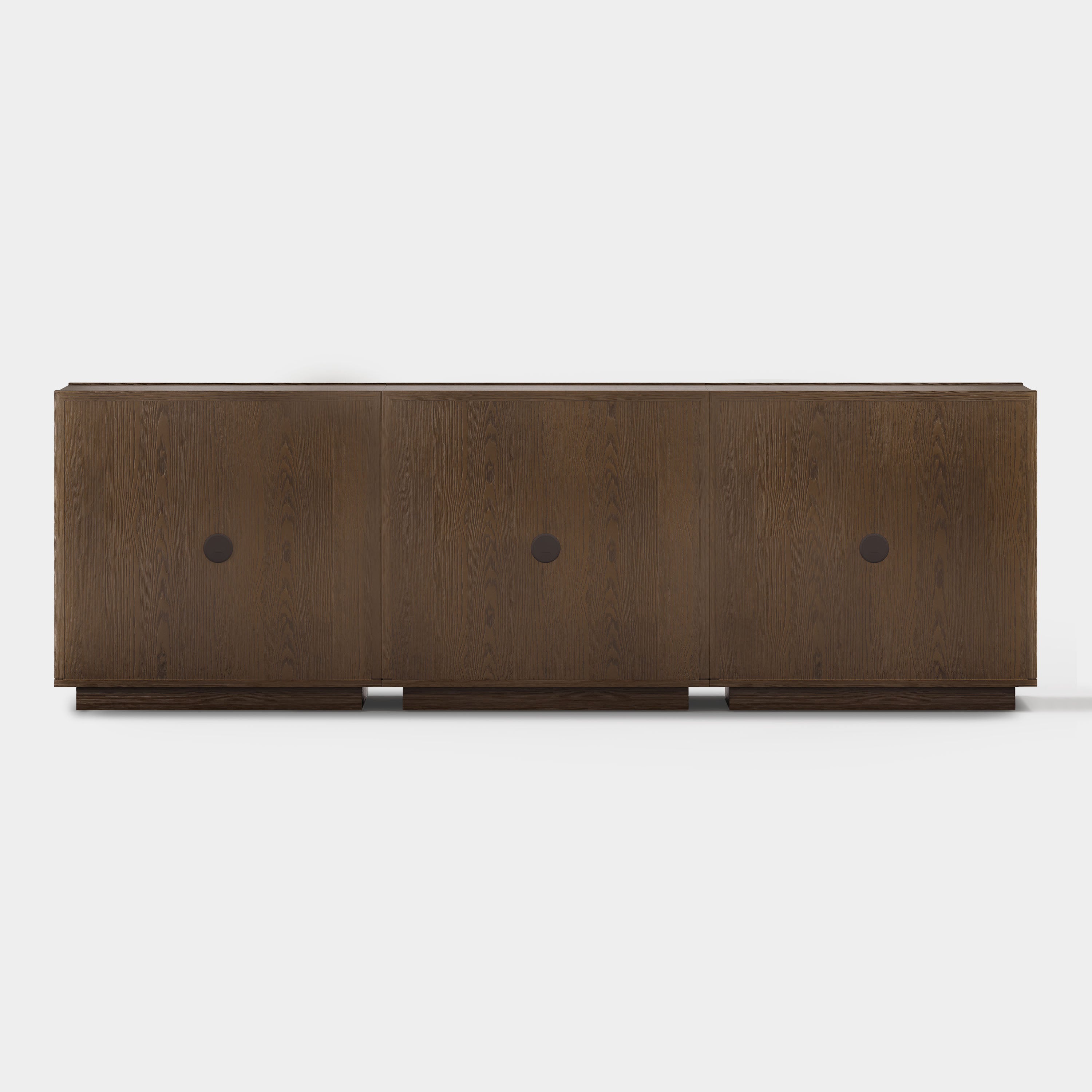 Alvar Arched 94.5″ Oak Modular Media Console(Set of 3)