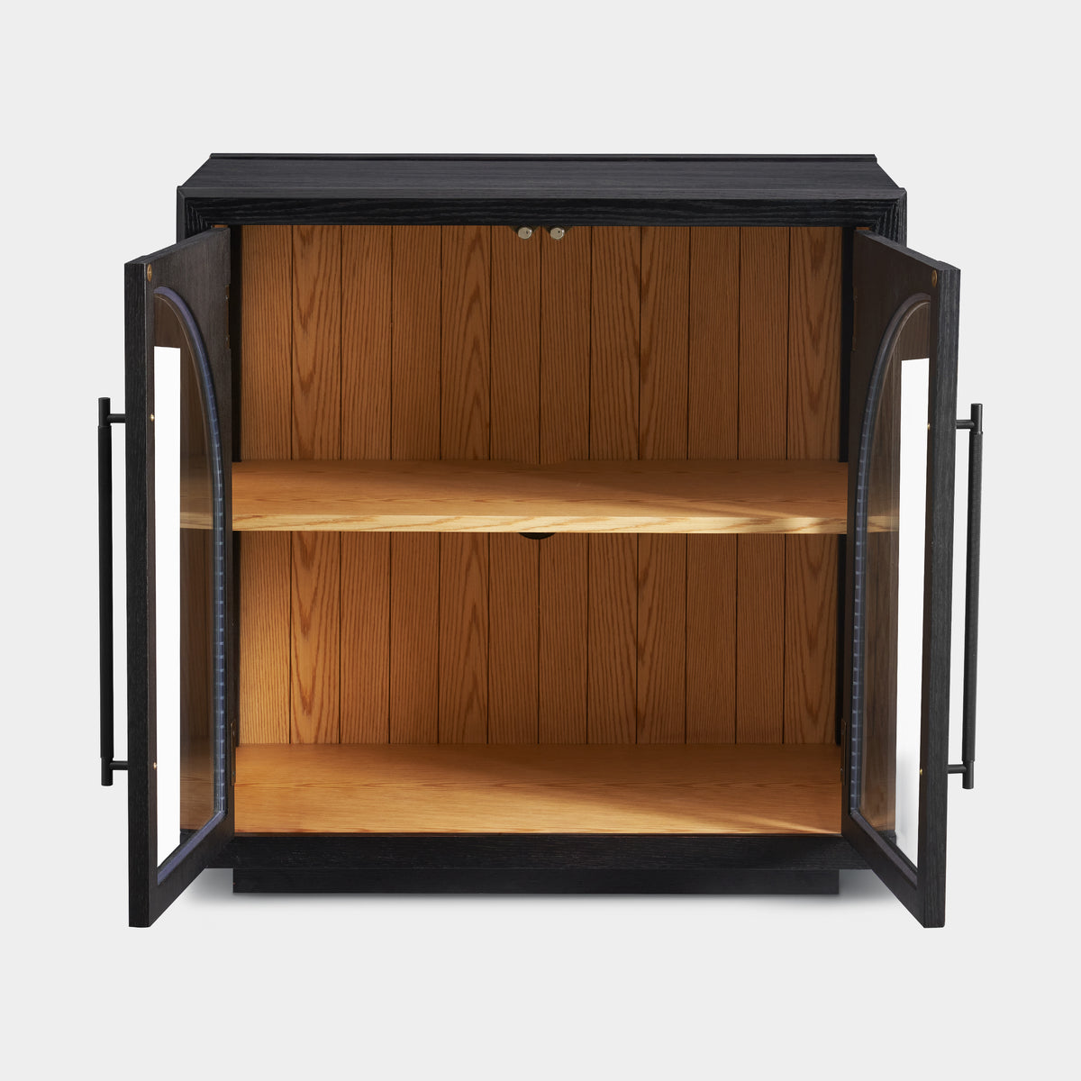 Alvar Arched 91″ Oak Media Console(Set of 3)