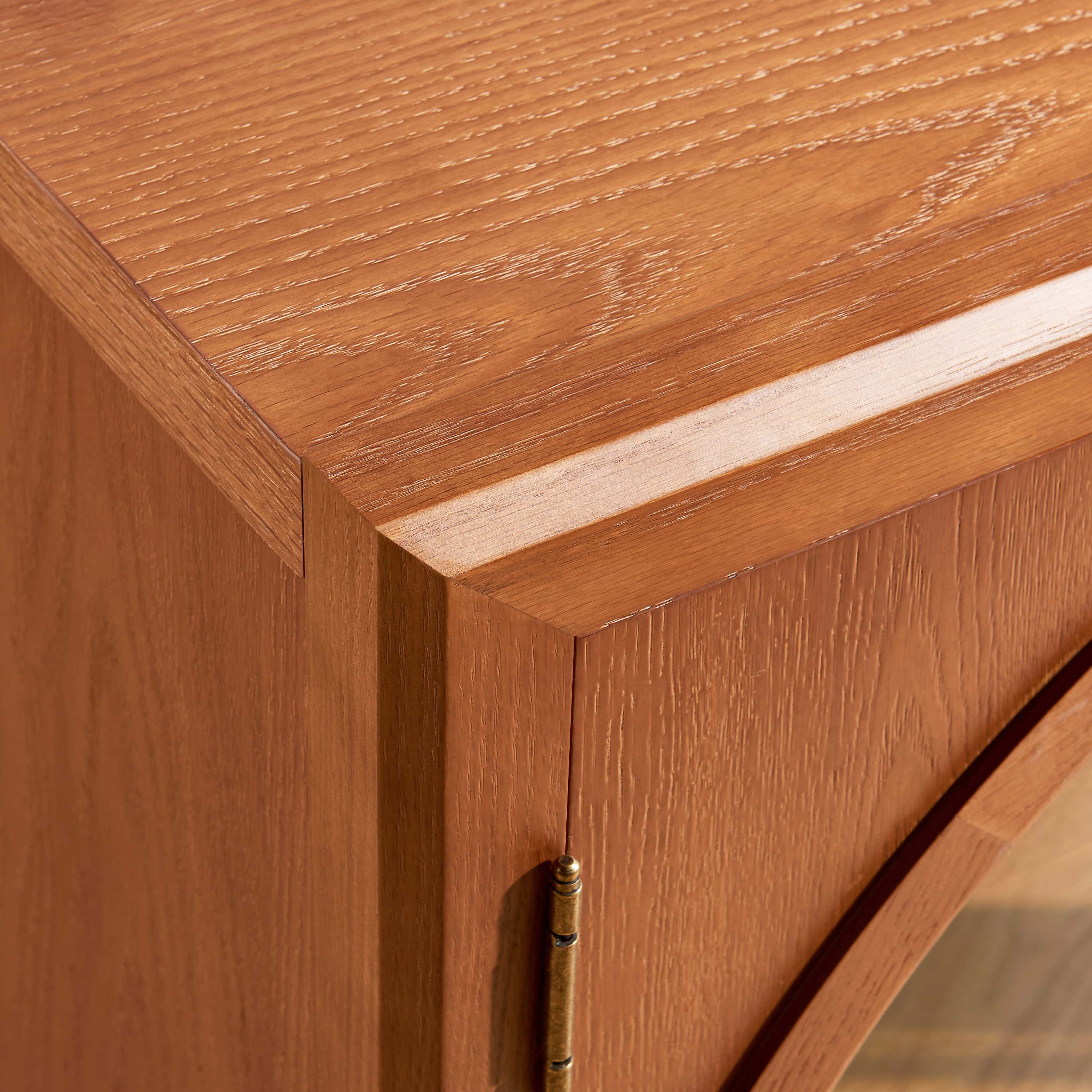 Alvar Arched 32″ Oak Storage Cabinet