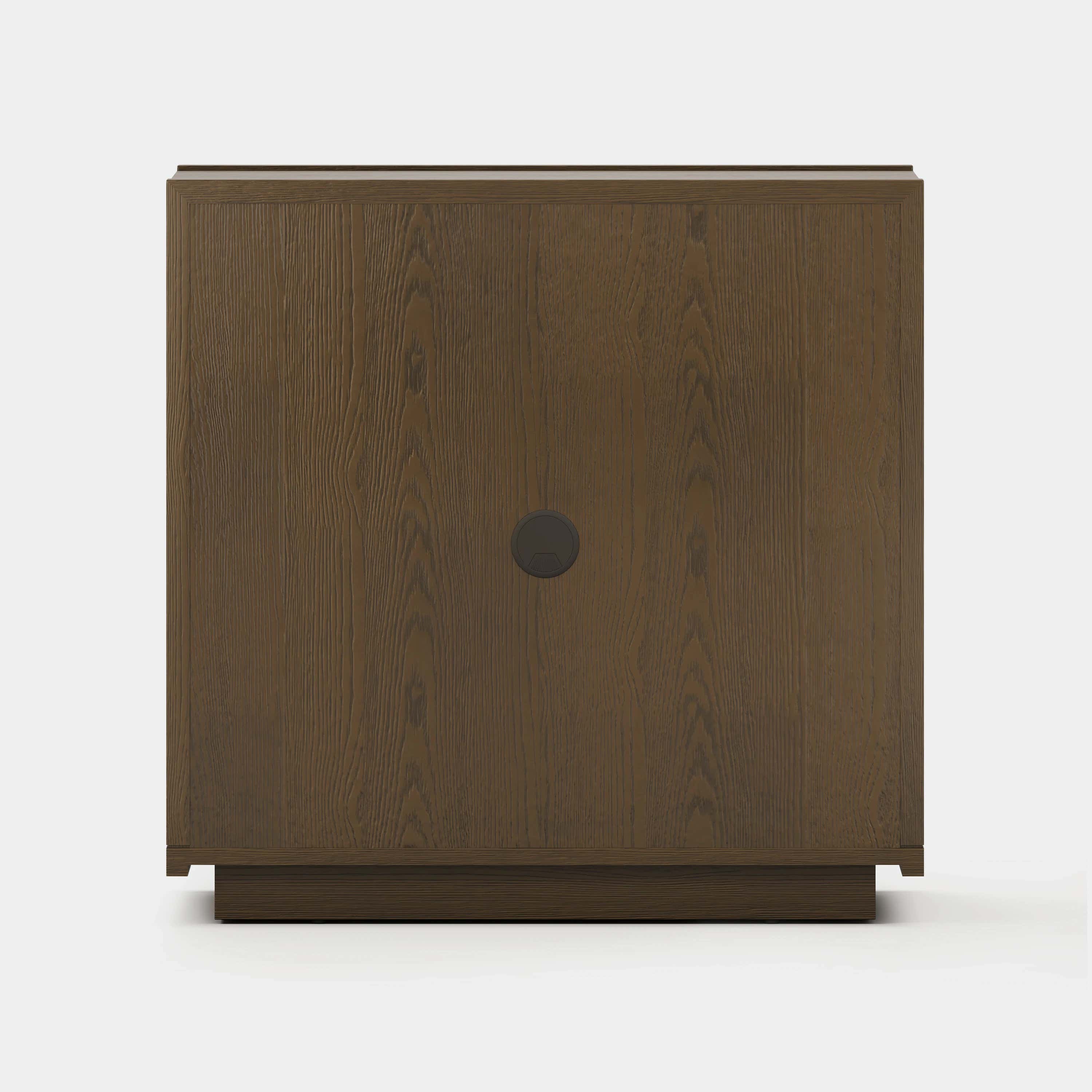 Alvar Arched 32″ Oak Storage Cabinet