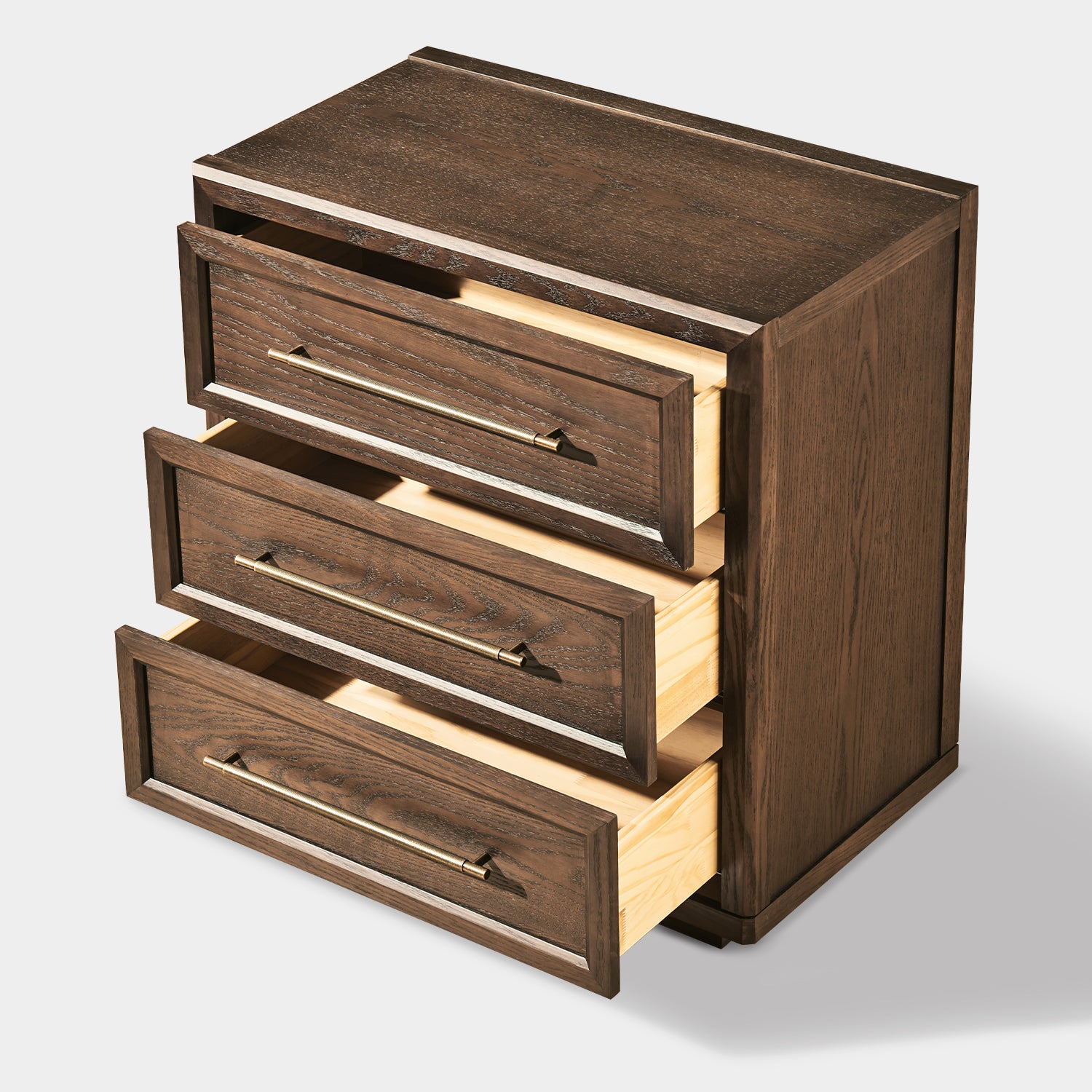 Alvar 61″ Oak 6-Drawer Chest(Set of 2)