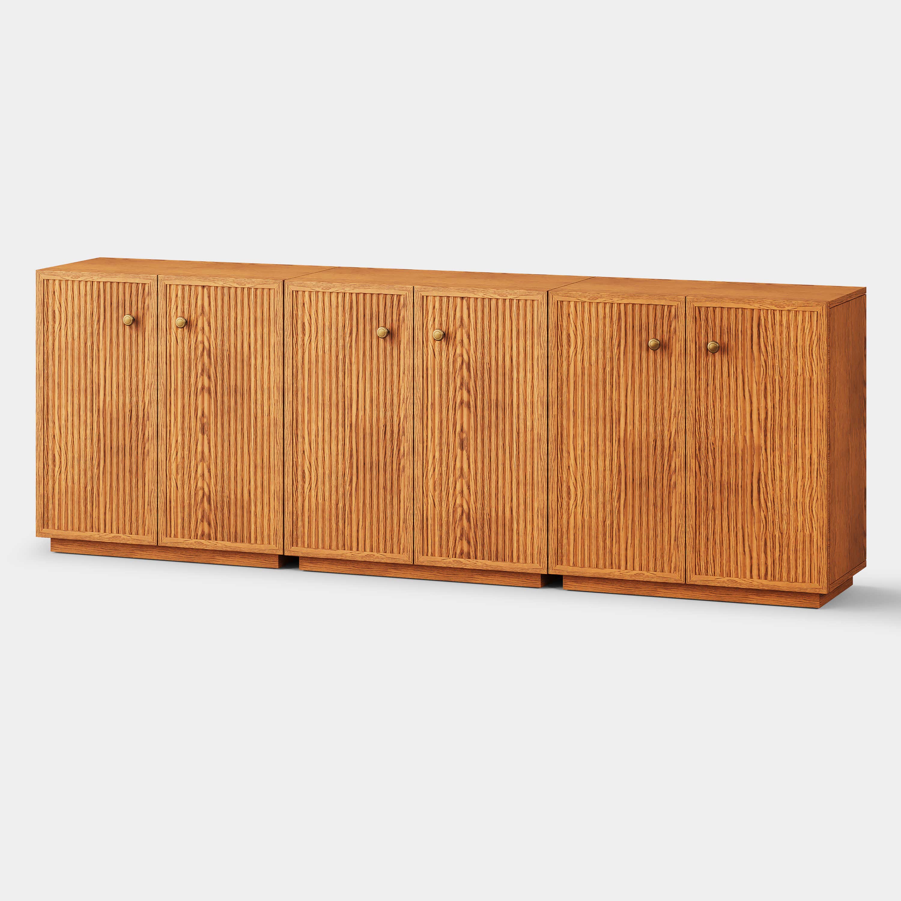 Avery Oak Sideboard 90"W(Set of 3)