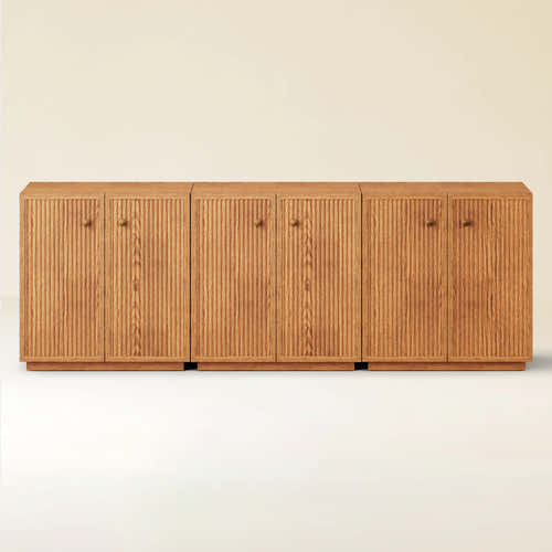 Avery Oak Sideboard 90"W(Set of 3)