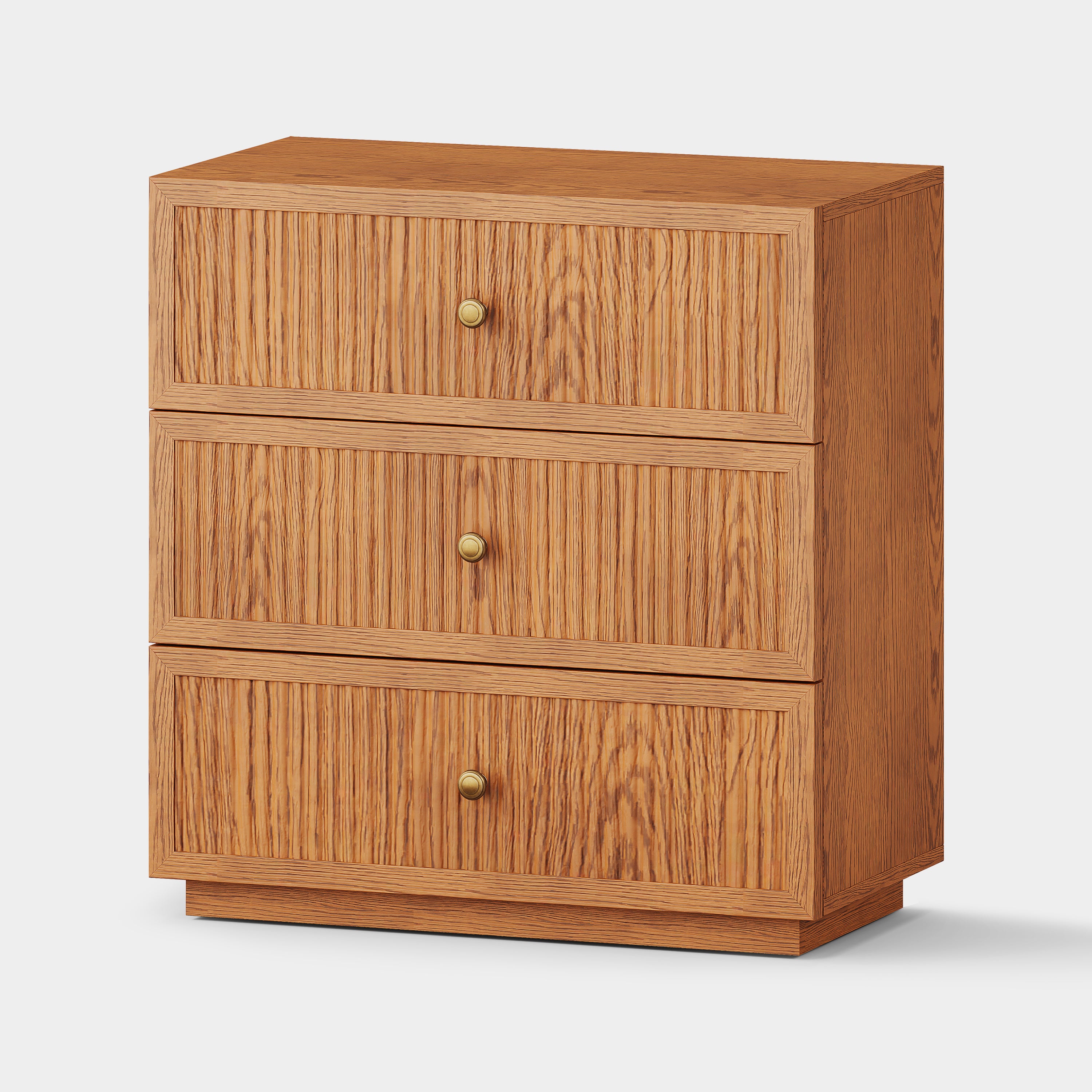 Avery Oak 3-Drawer Chest 30"W