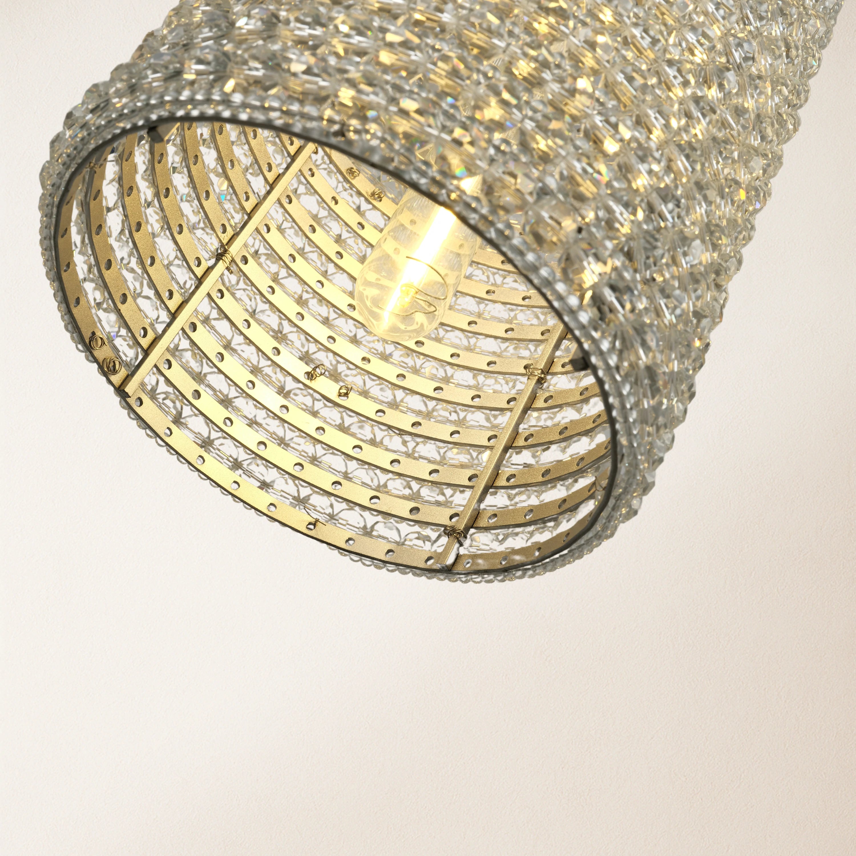 Stellar Beads Pendant Lights Smoke Clear 30cm