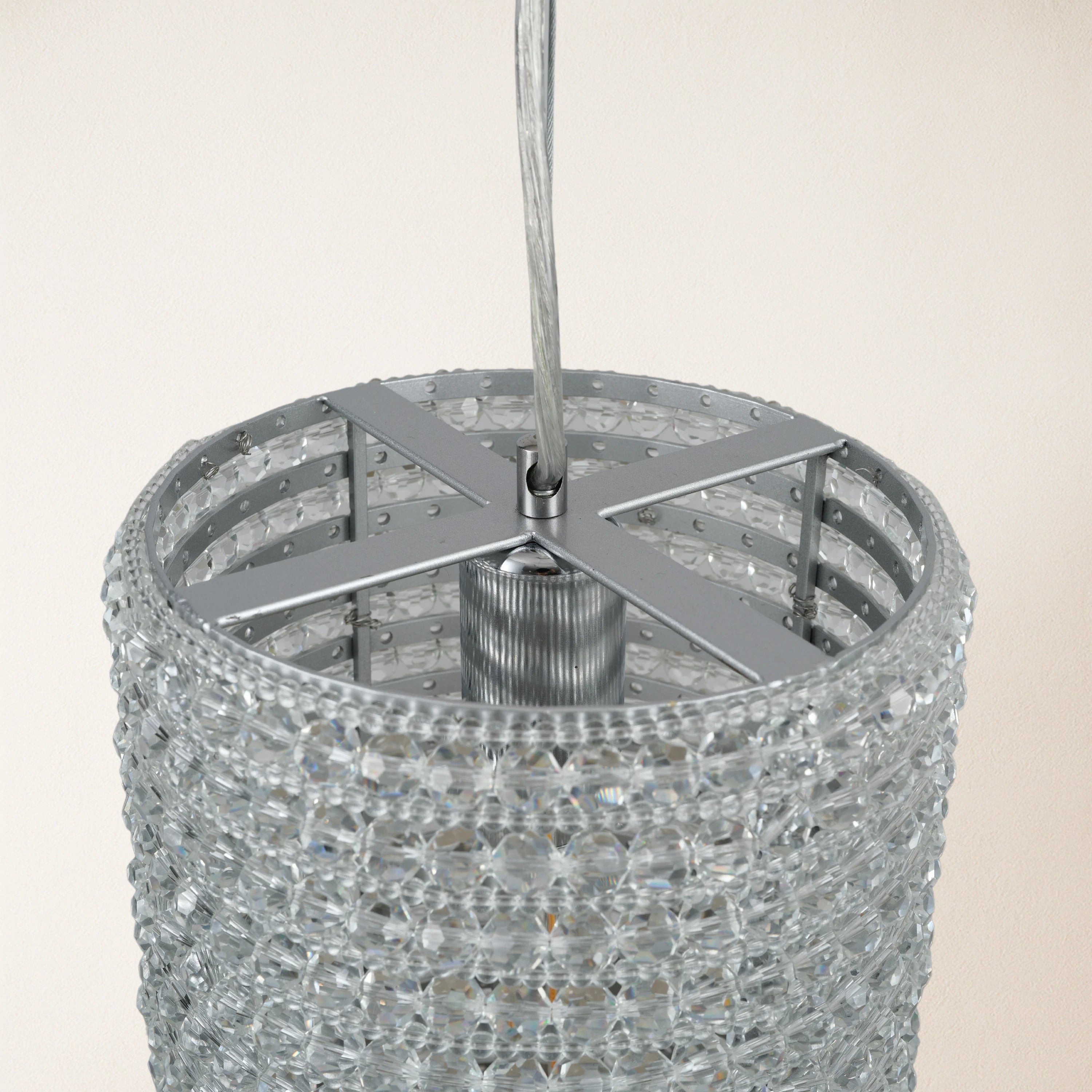 Stellar Beads Pendant Lights Smoke Clear 30cm