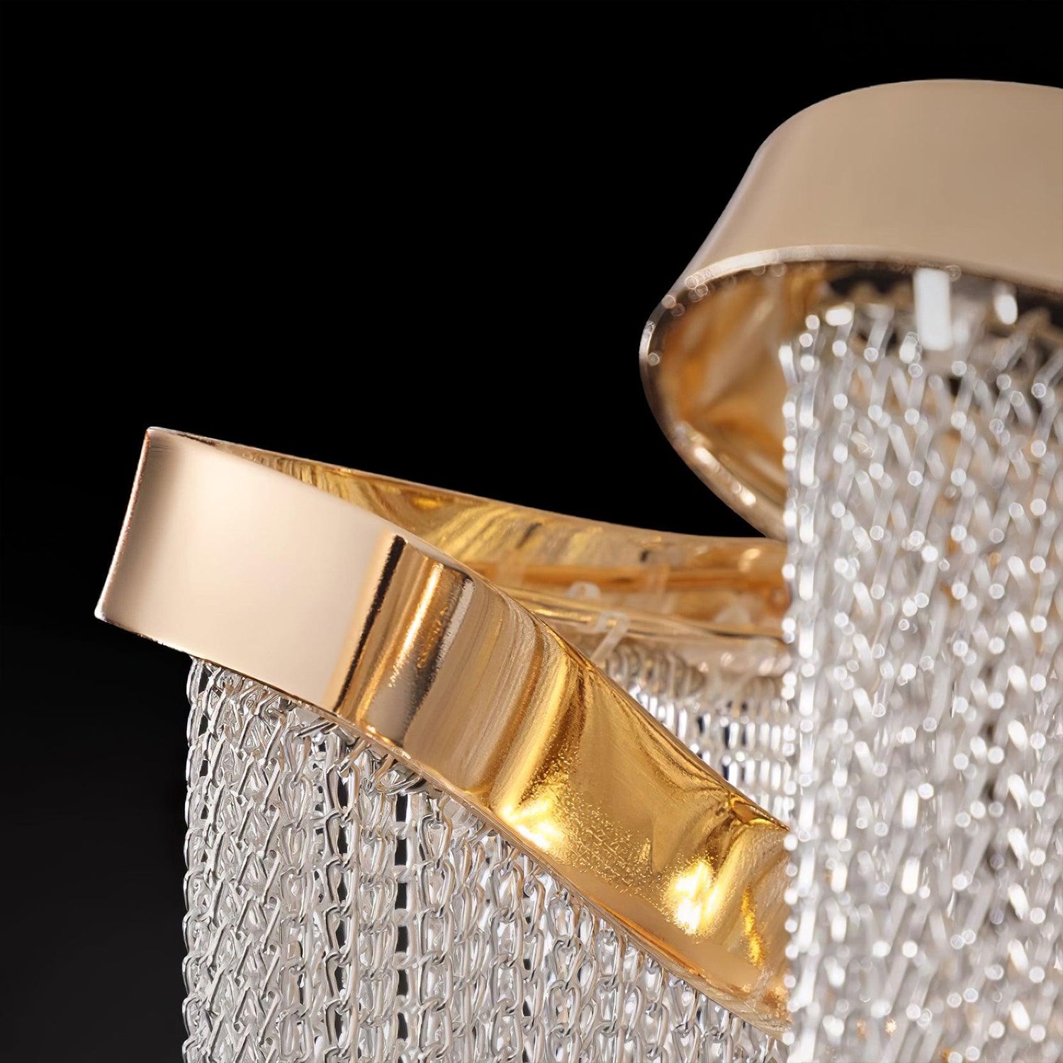 Teresa Cadena Chain Tassel Flush Mount 60cm W