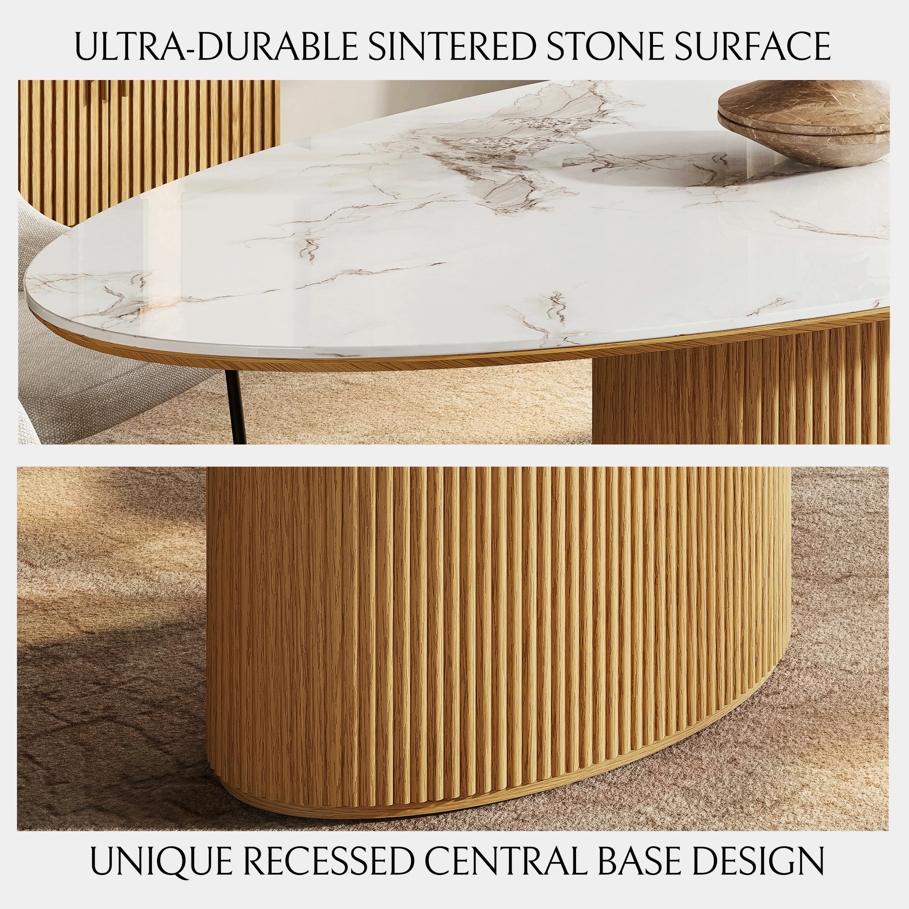 Marley Sintered Stone Dining Table 235cm