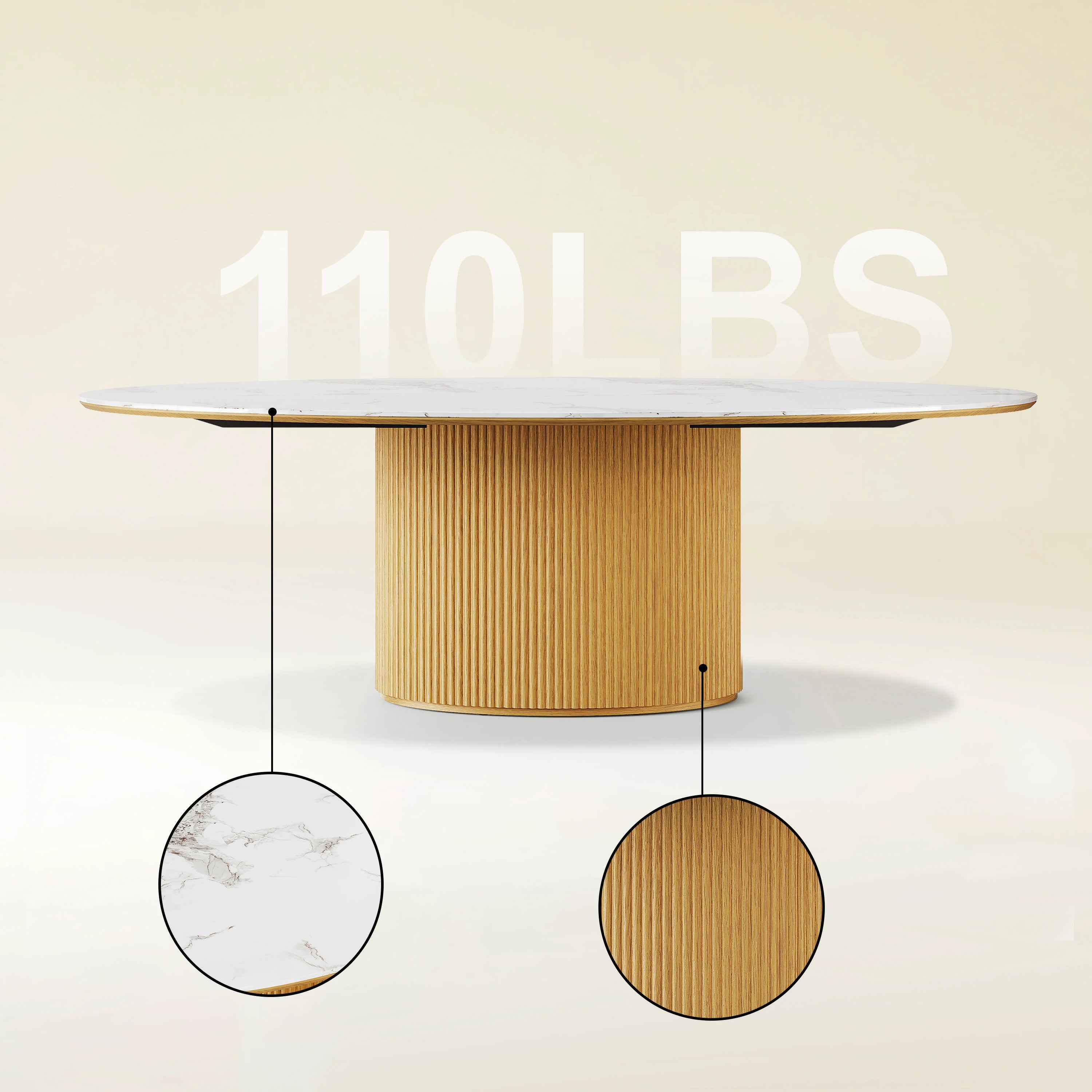 Marley Sintered Stone Dining Table 235cm